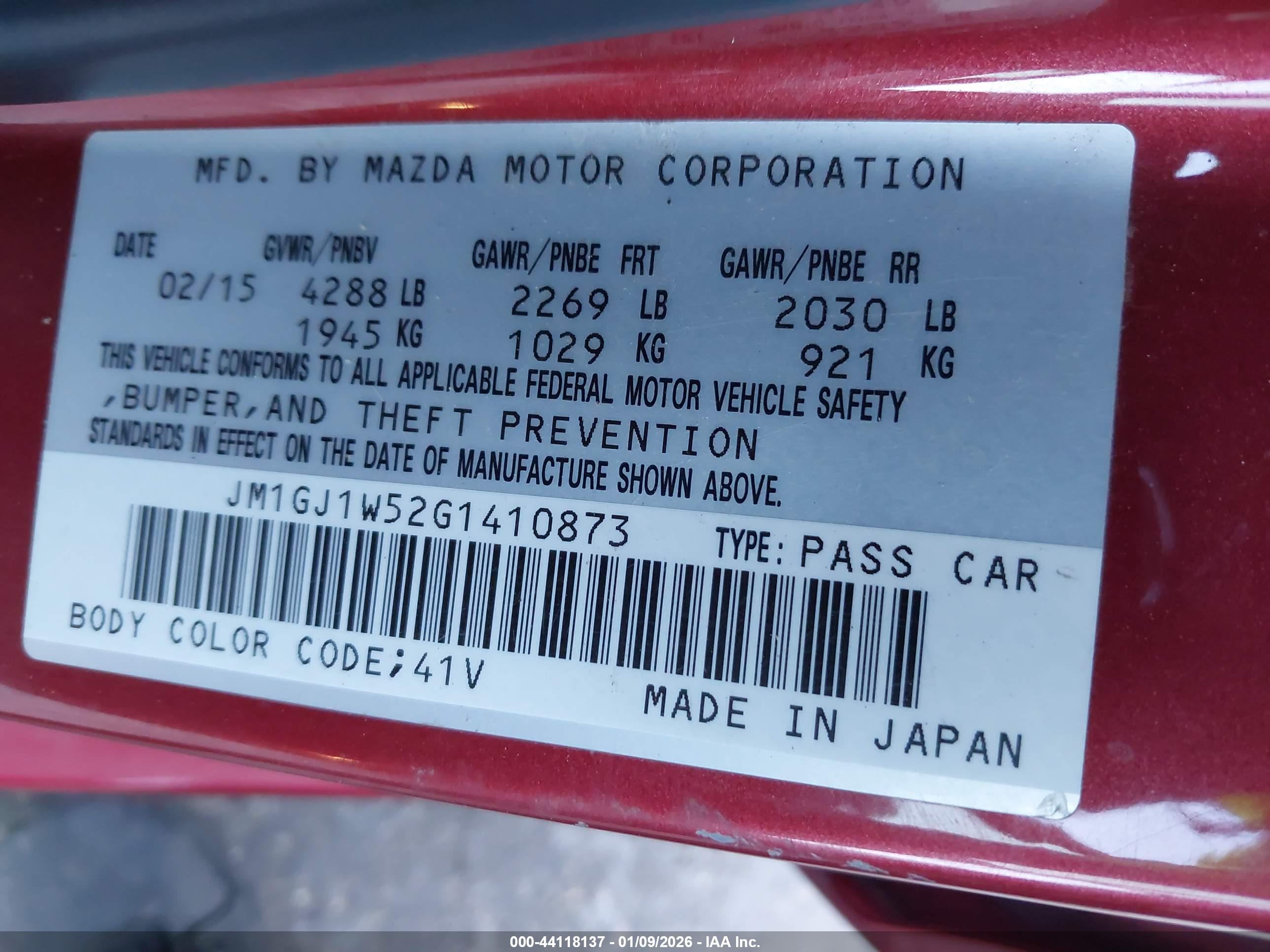MAZDA MAZDA6 image 9