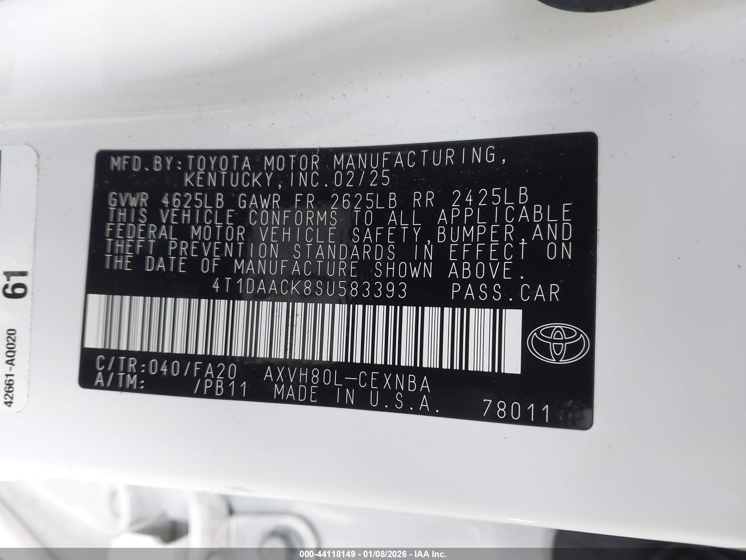 TOYOTA CAMRY image 9