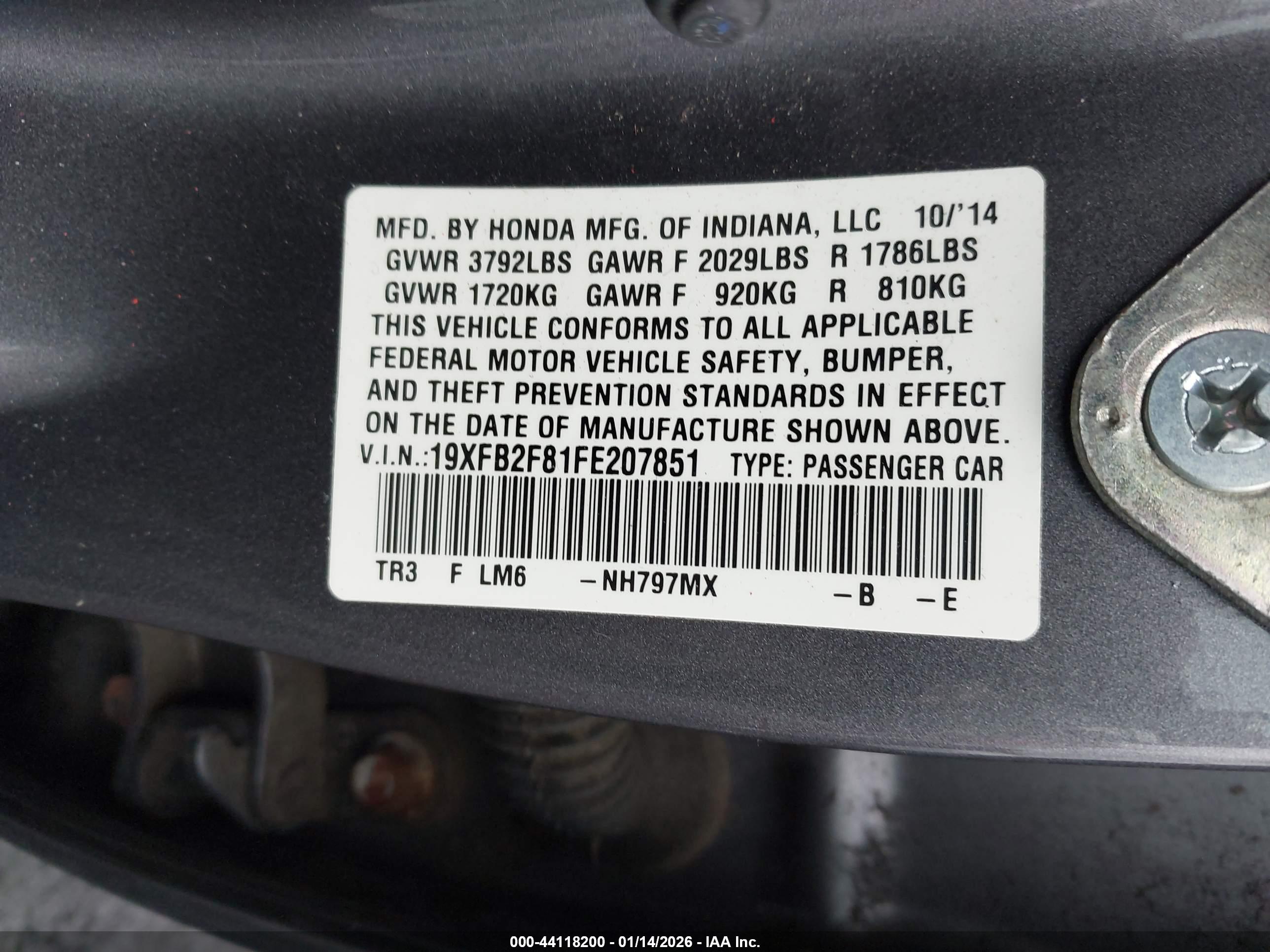 HONDA CIVIC image 9