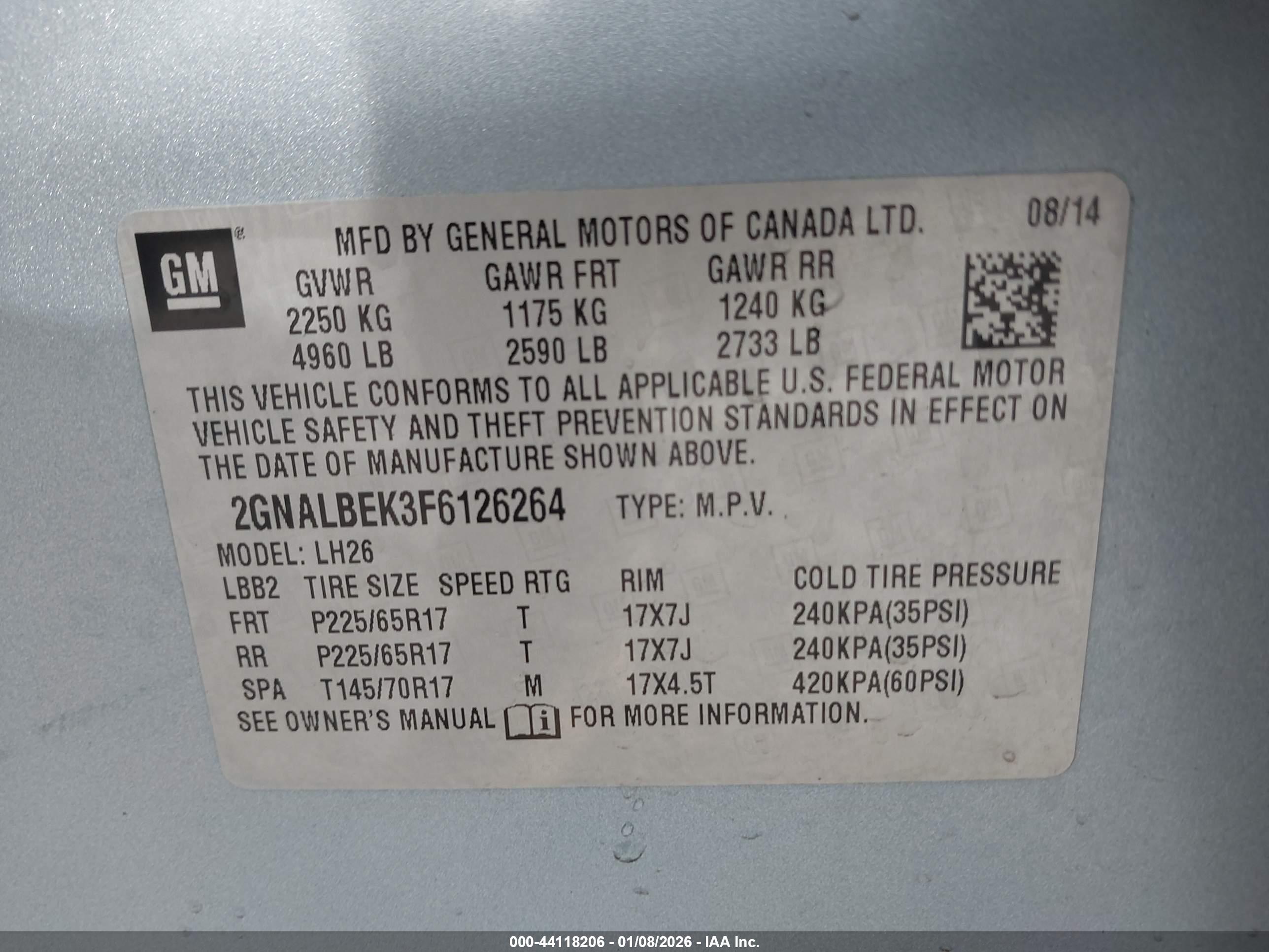 CHEVROLET EQUINOX image 9