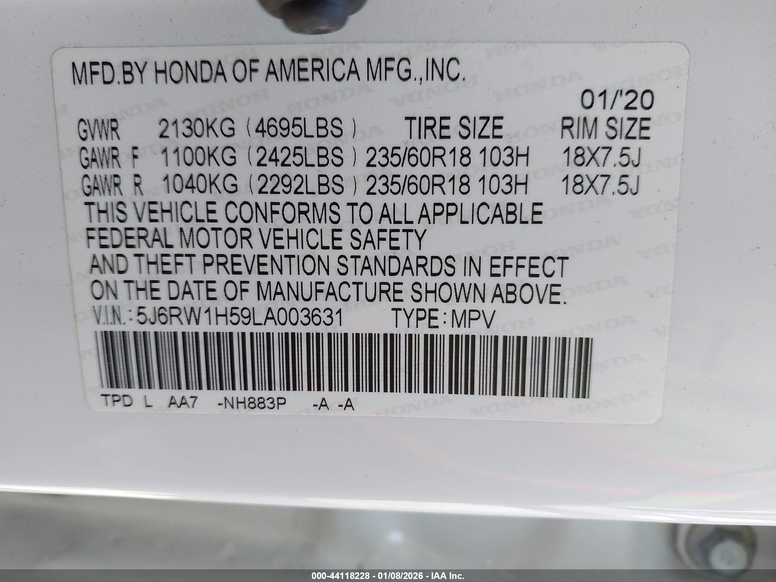 HONDA CR-V image 9