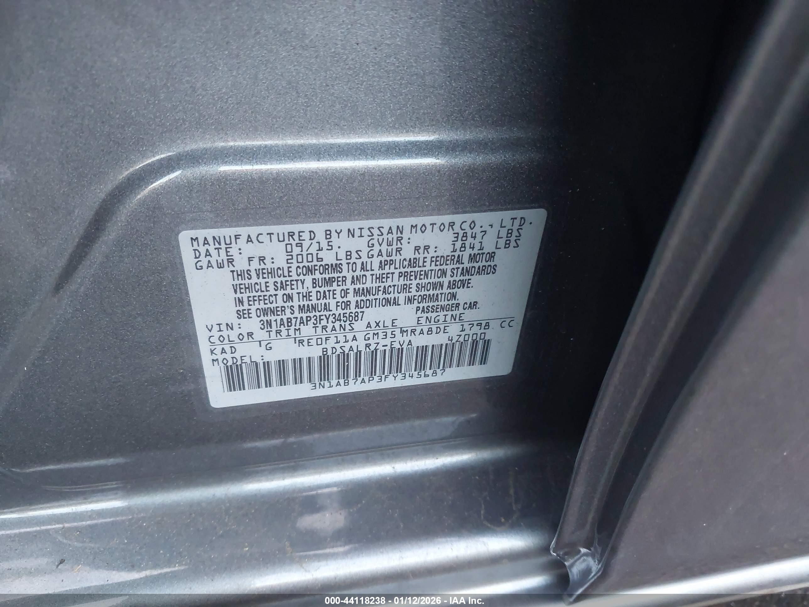 NISSAN SENTRA image 9