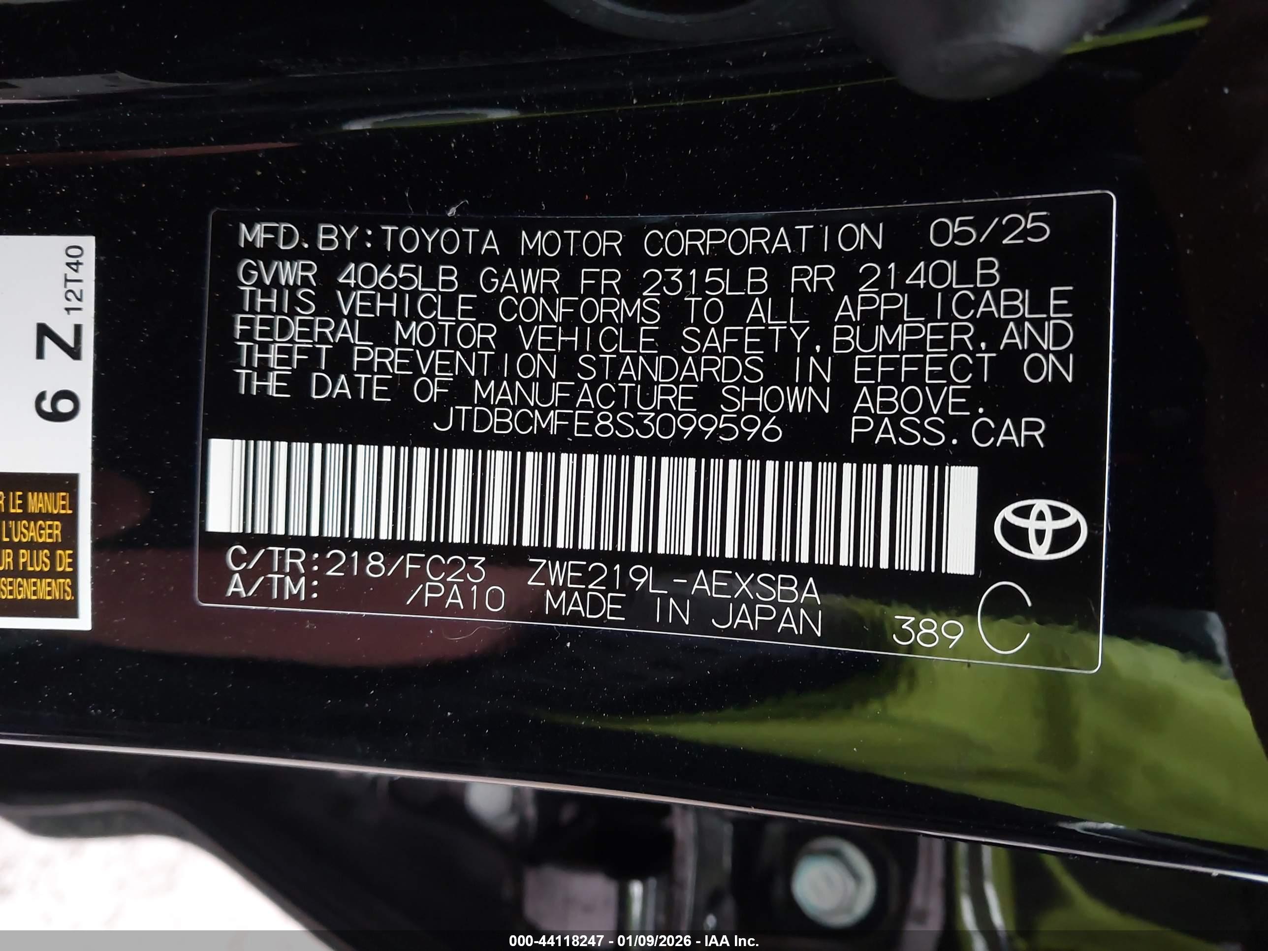 TOYOTA COROLLA image 9