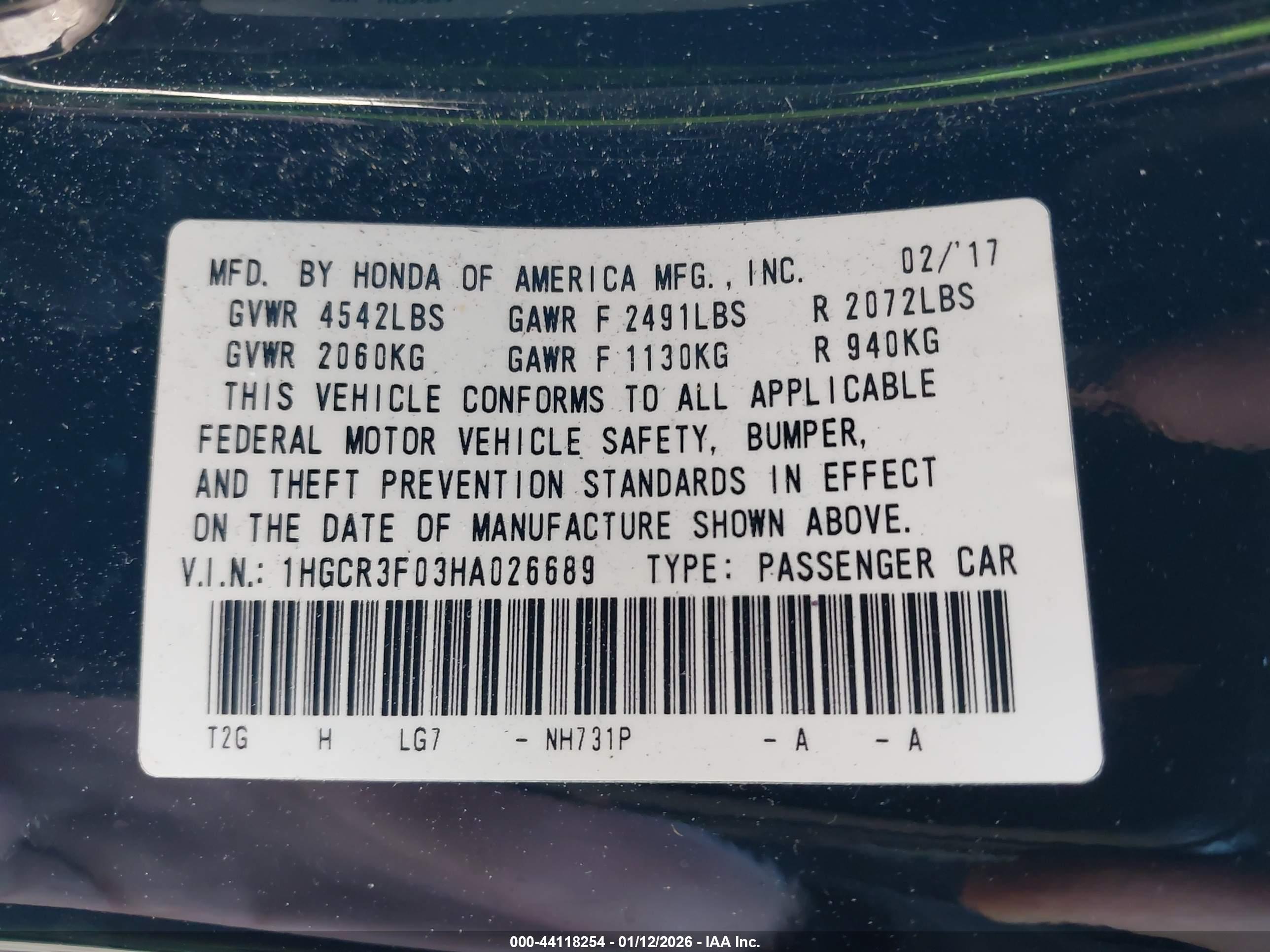 HONDA ACCORD image 9