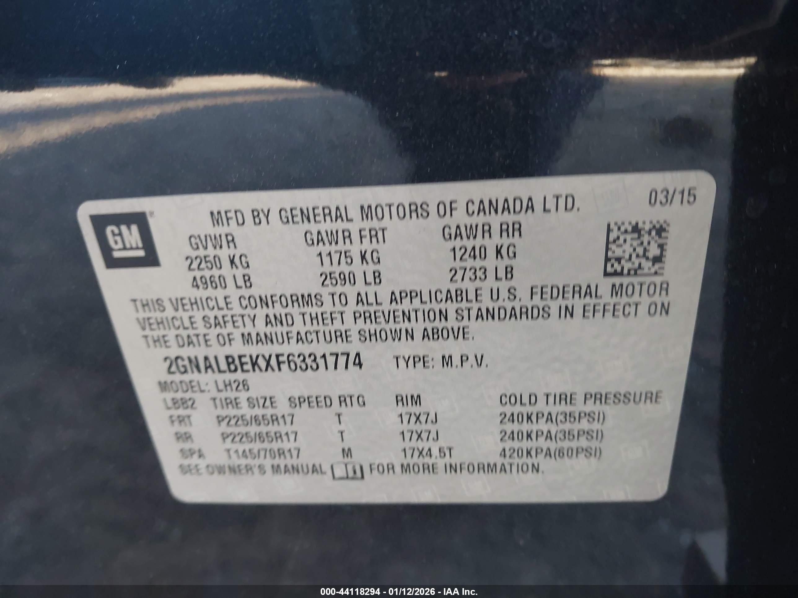 CHEVROLET EQUINOX image 9