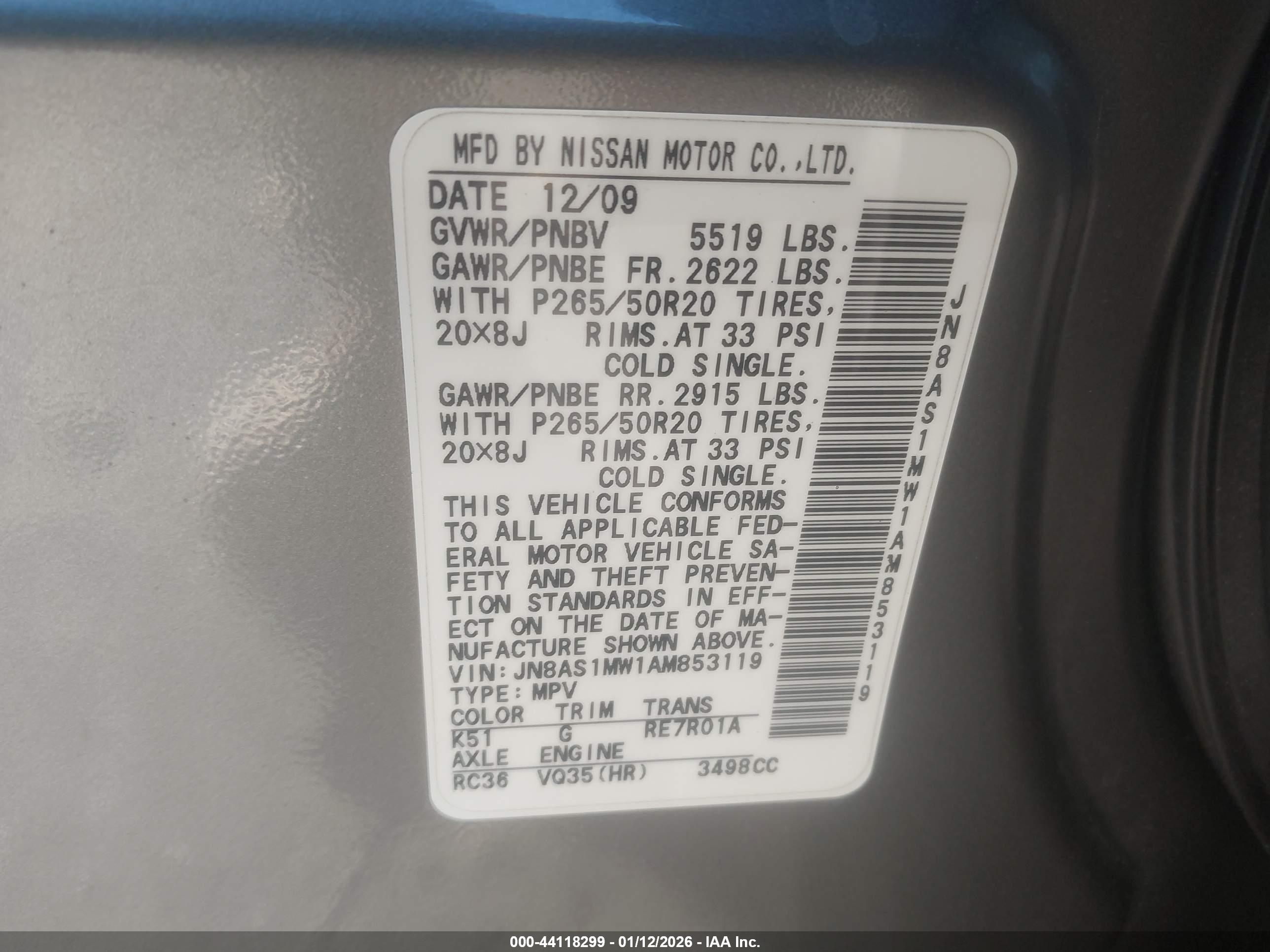 INFINITI FX35 image 9