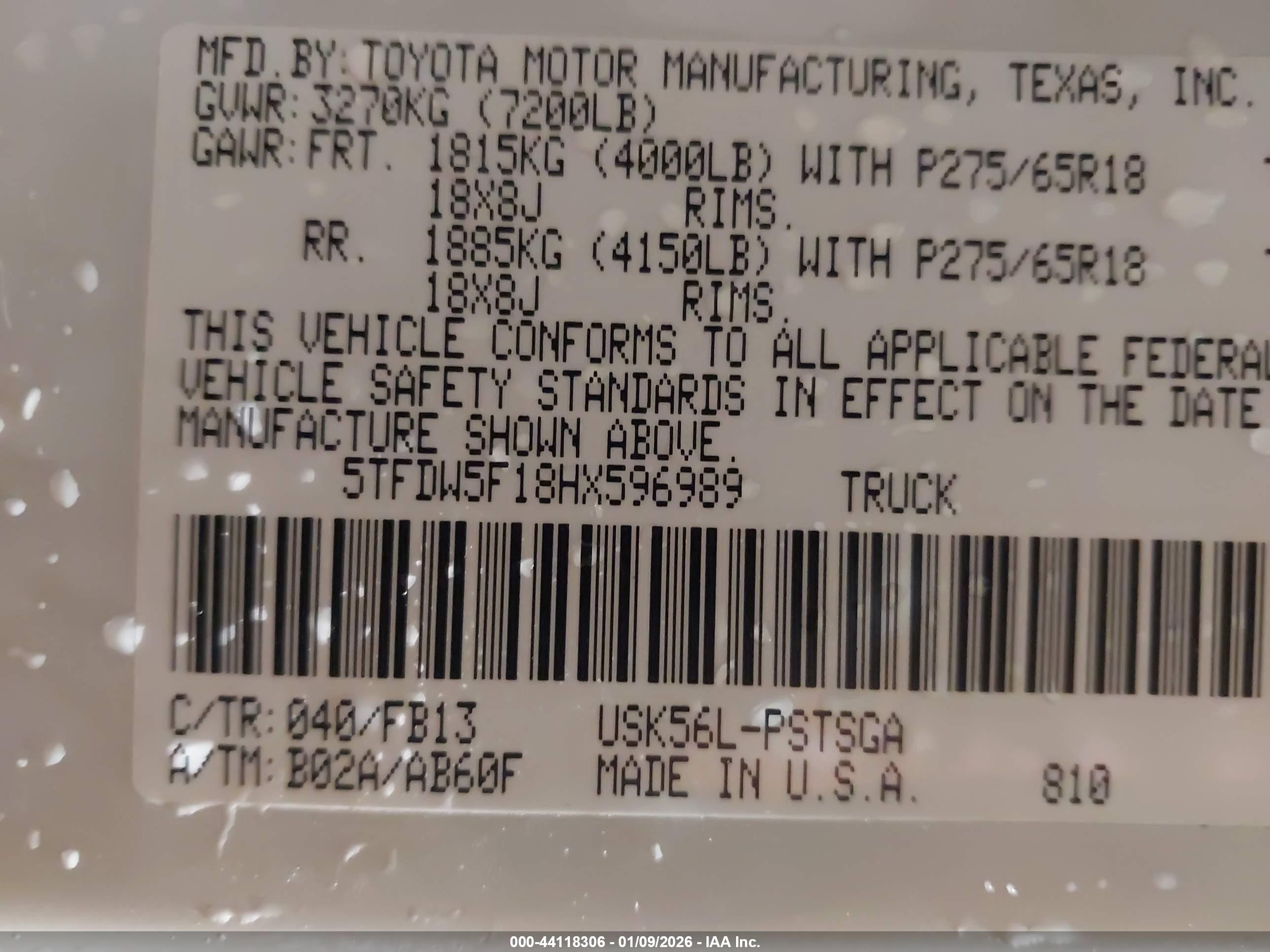 TOYOTA TUNDRA image 9