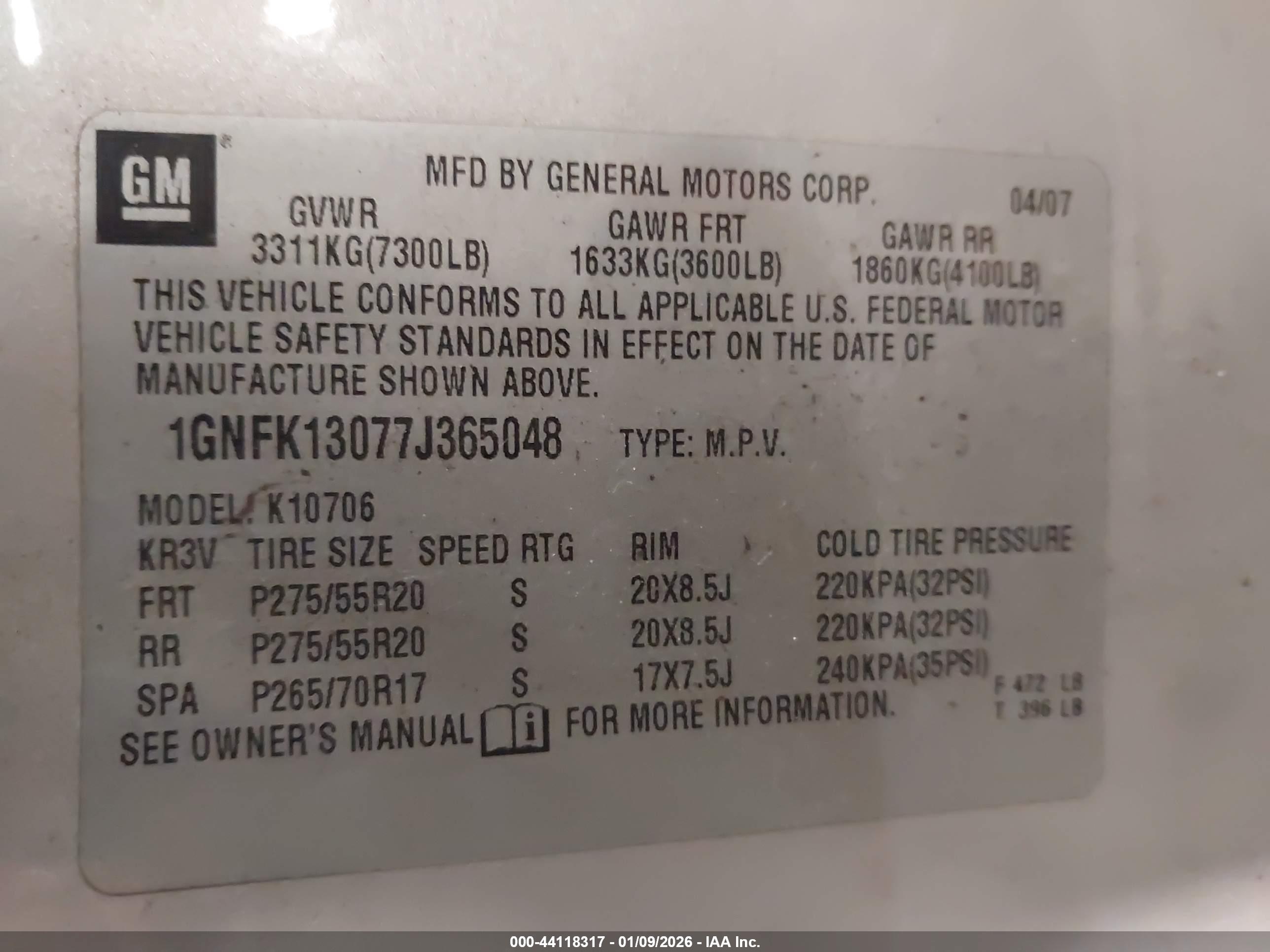 CHEVROLET TAHOE image 9