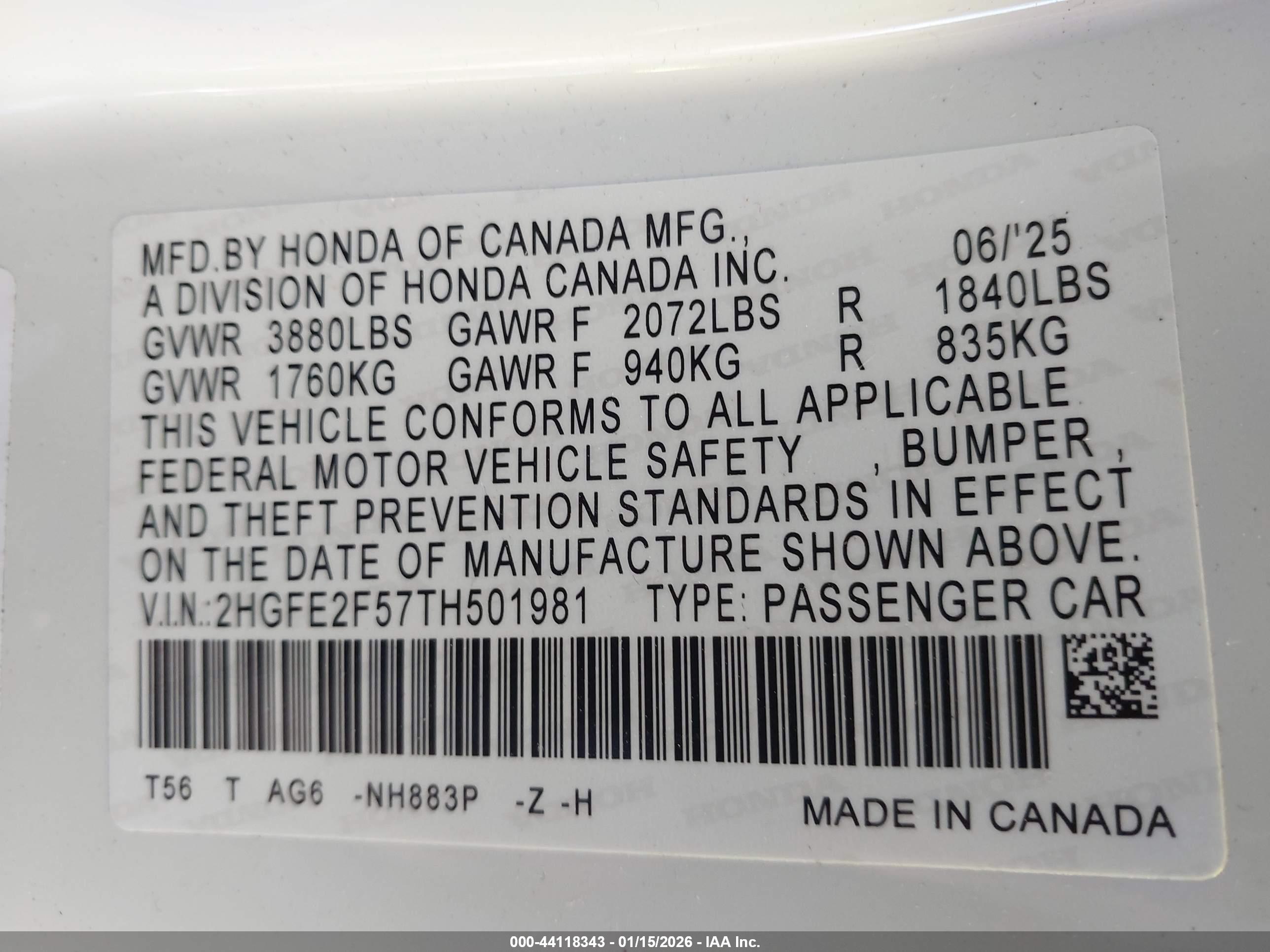 HONDA CIVIC image 9