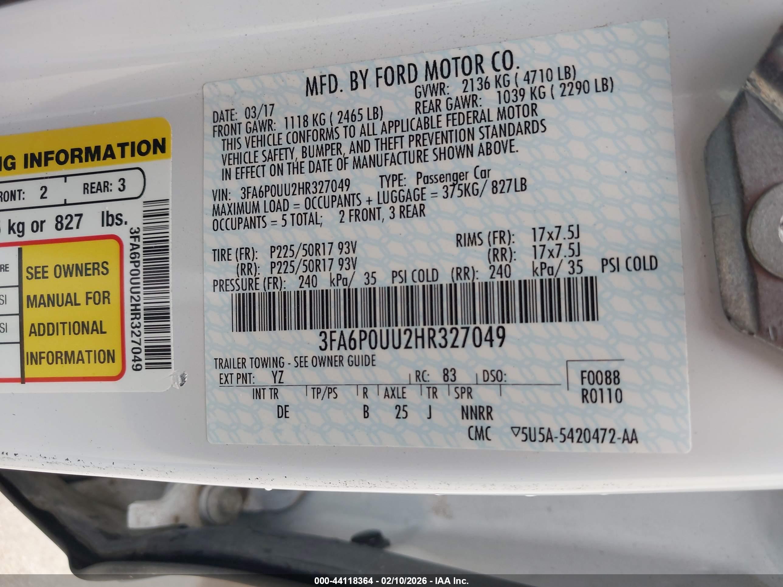 FORD FUSION image 9