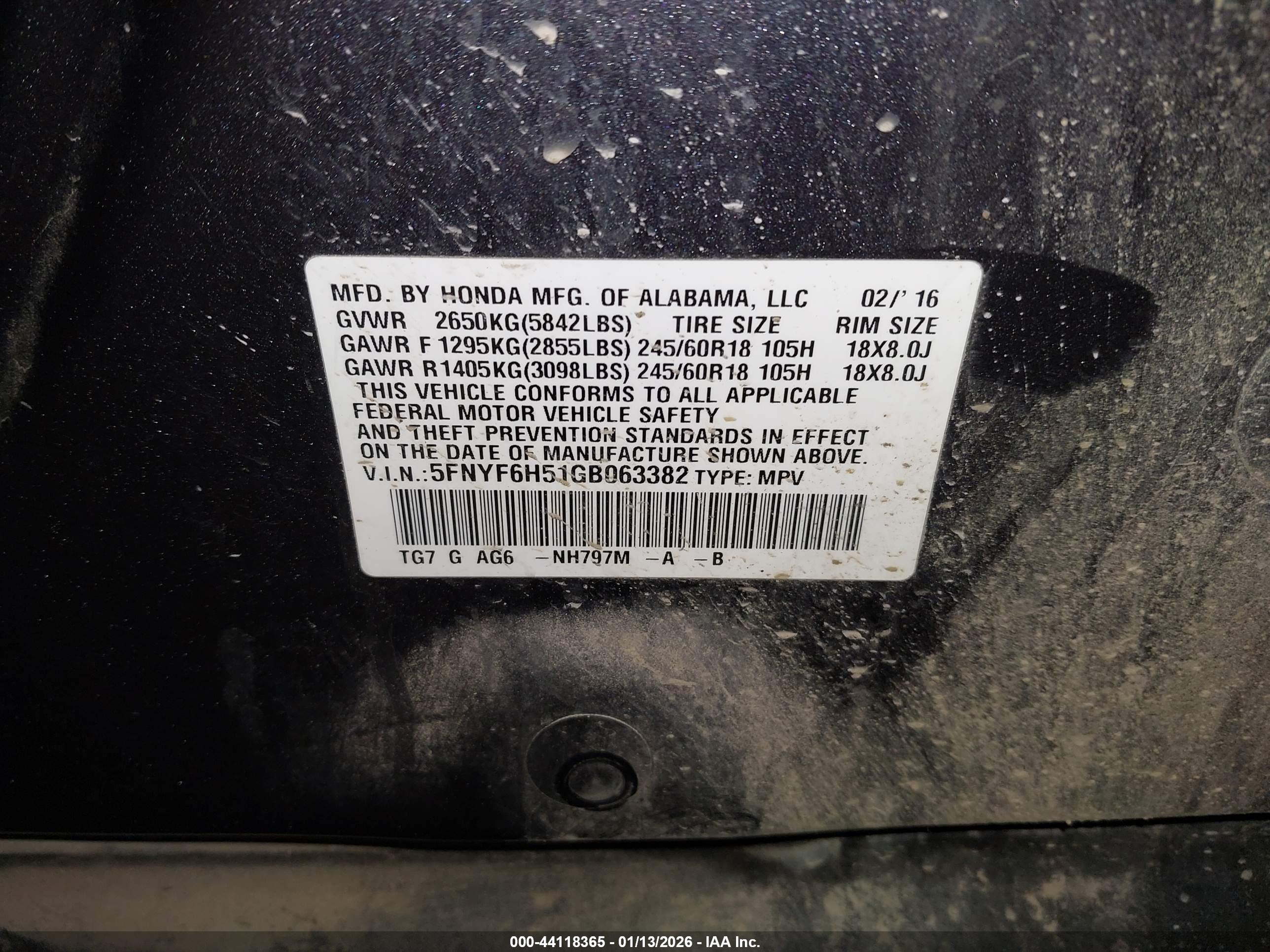 HONDA PILOT image 9