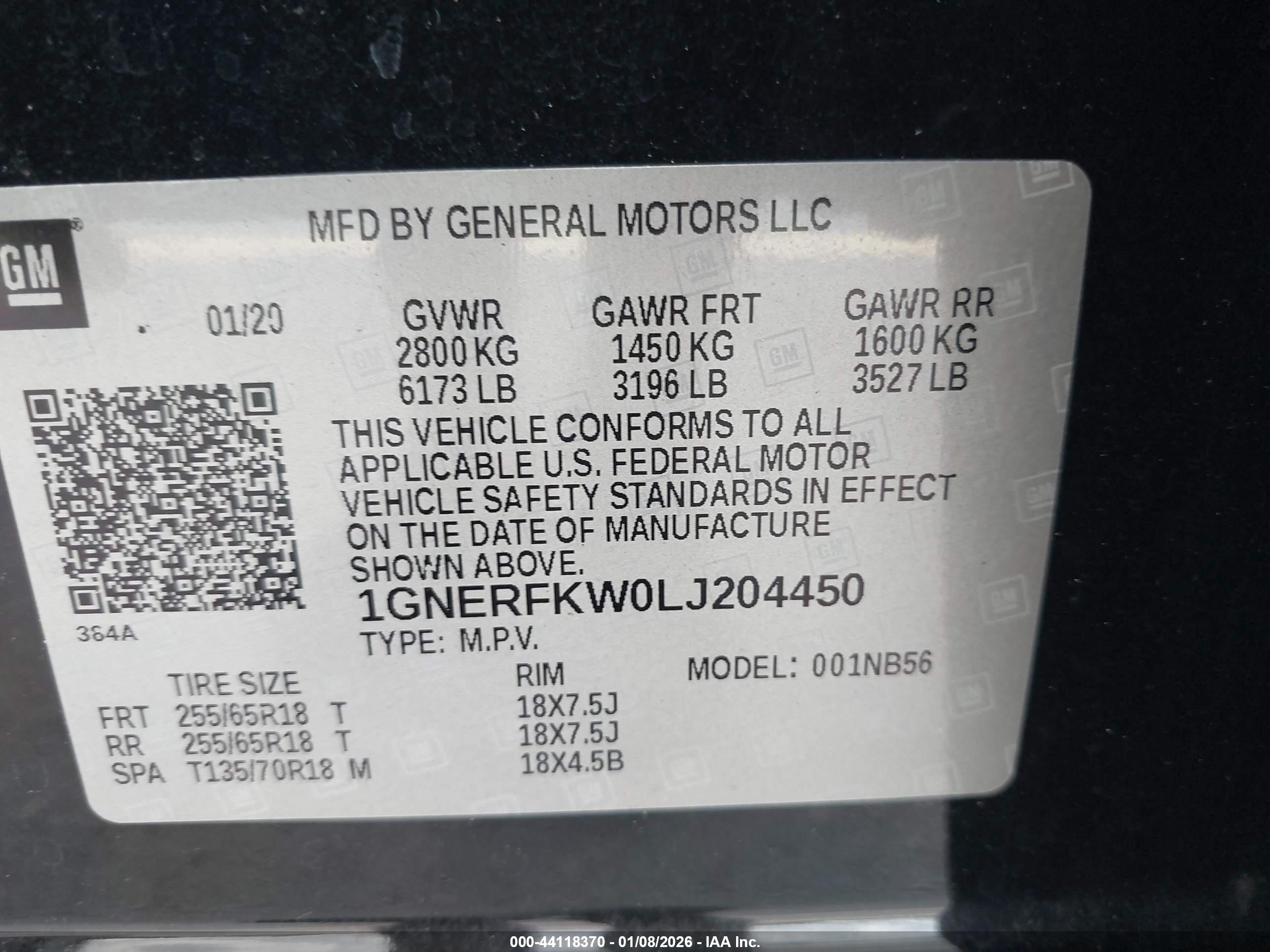 CHEVROLET TRAVERSE image 9