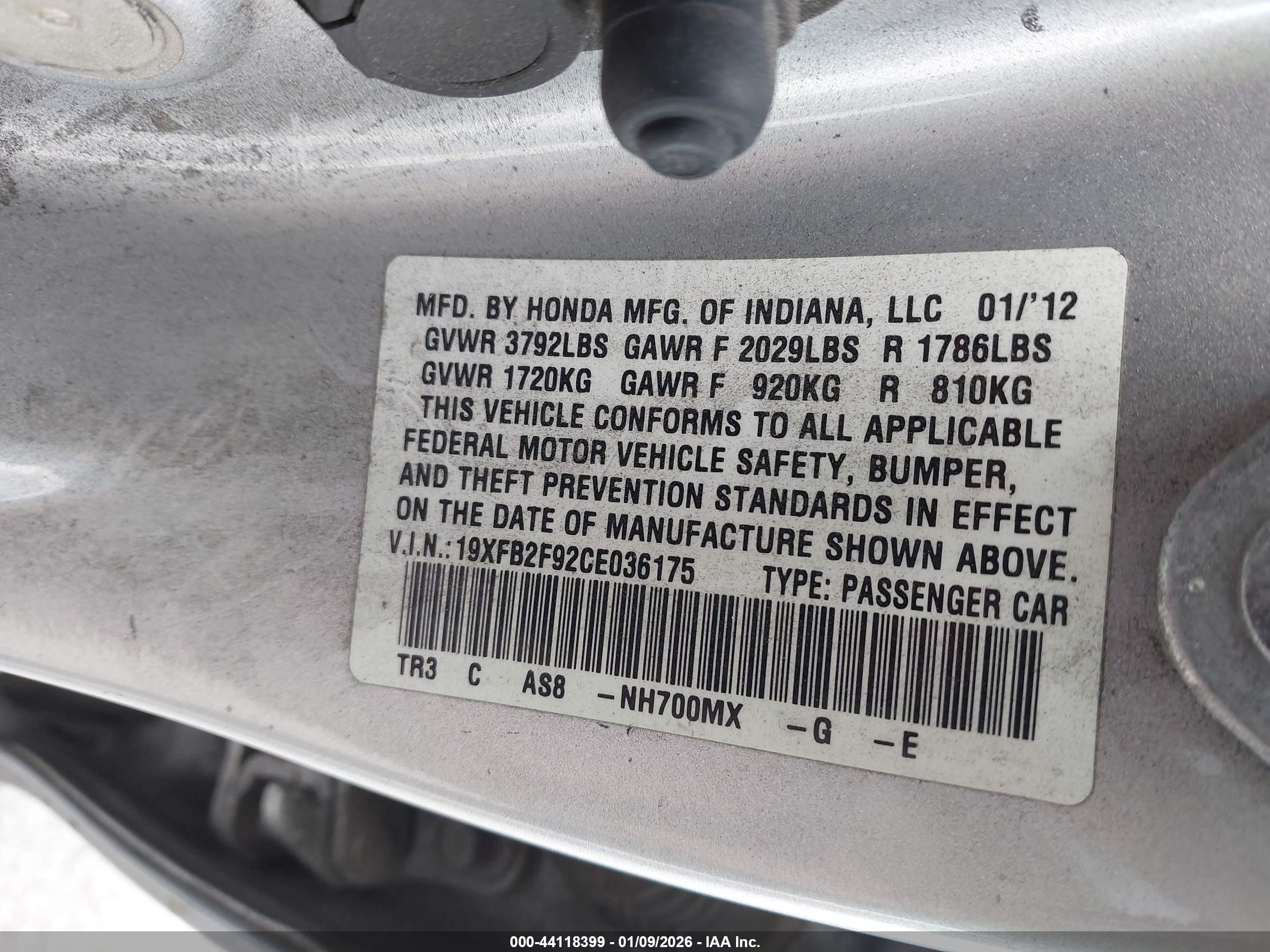 HONDA CIVIC image 9