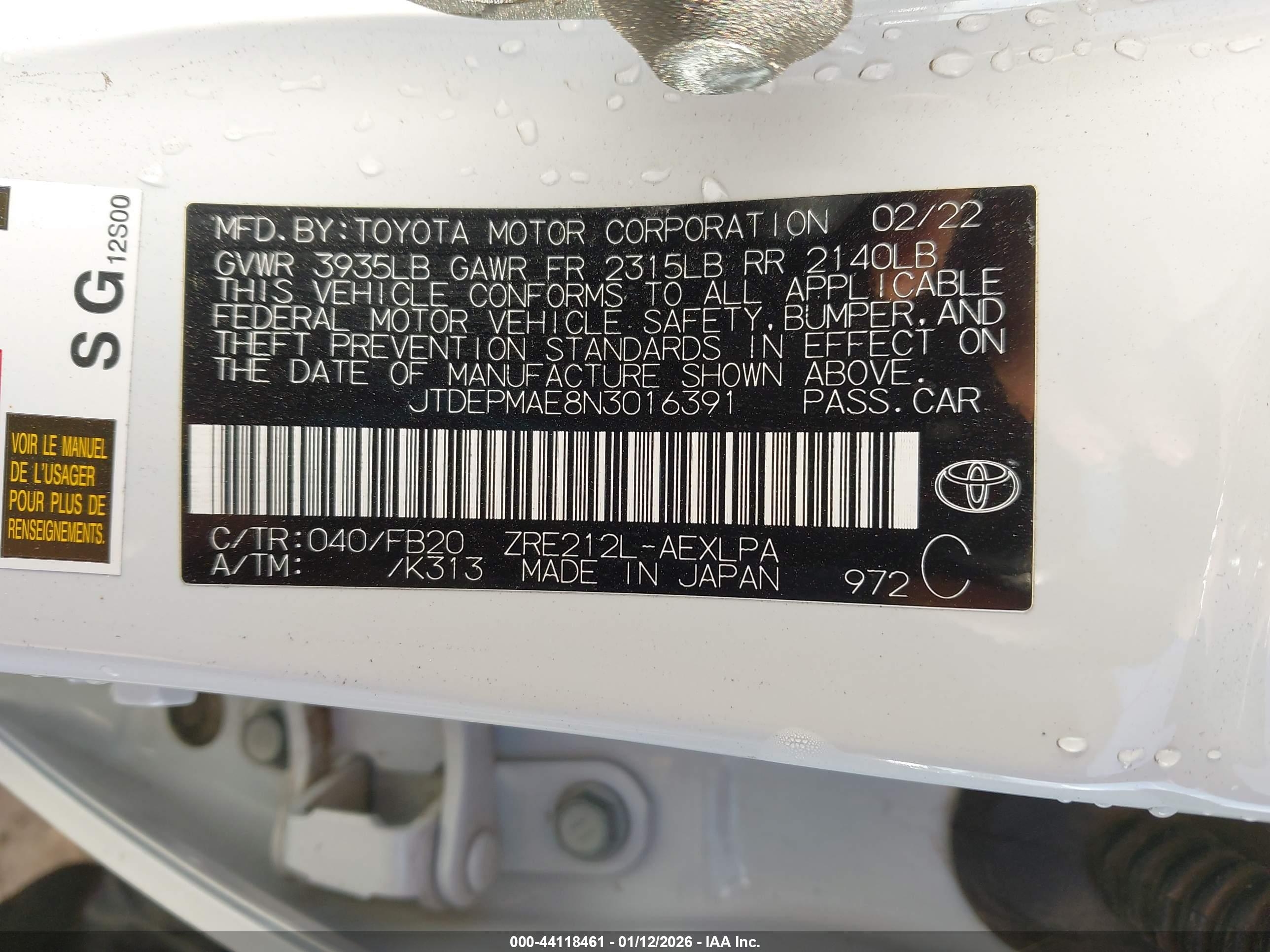 TOYOTA COROLLA image 9
