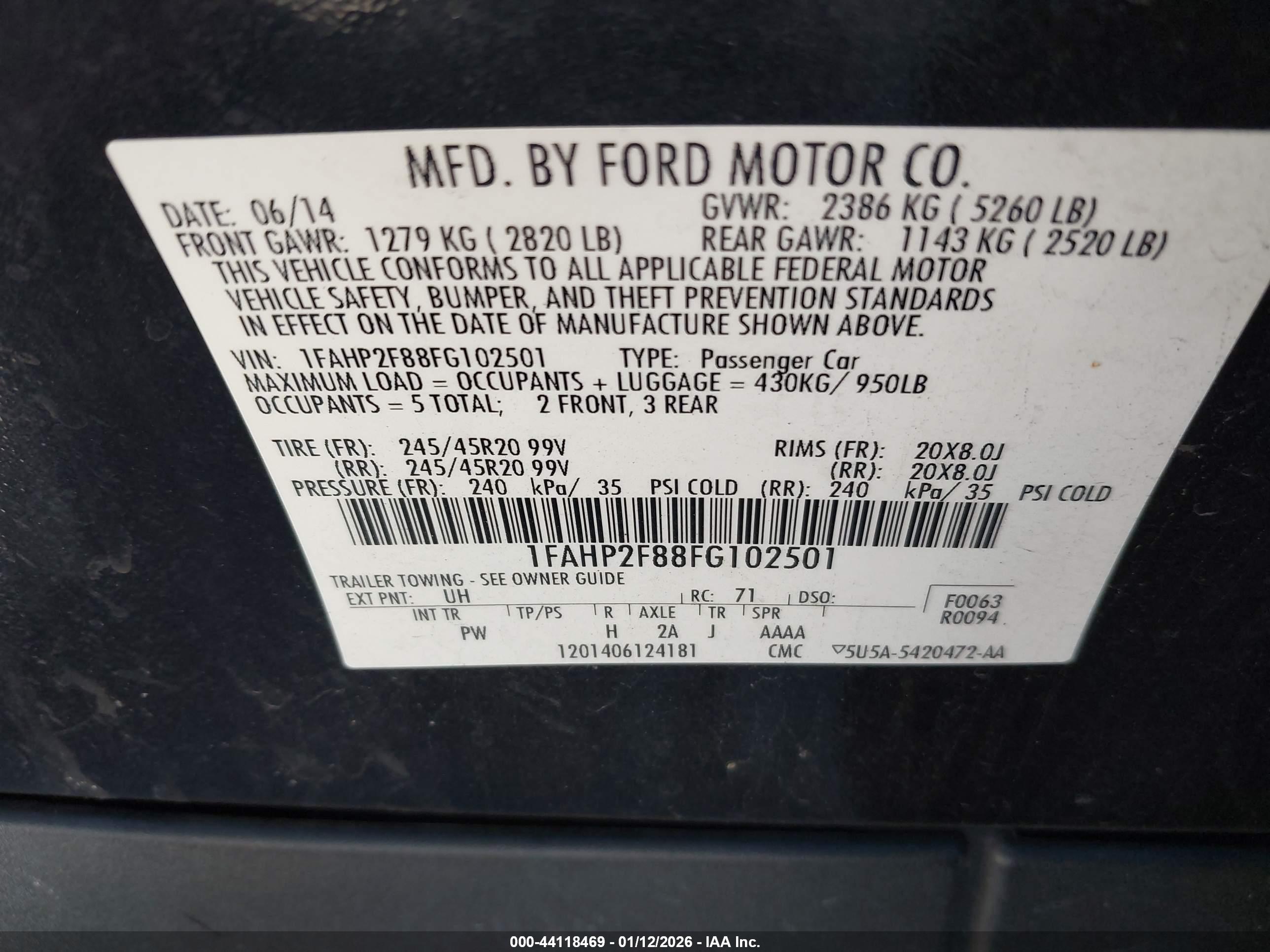 FORD TAURUS image 9