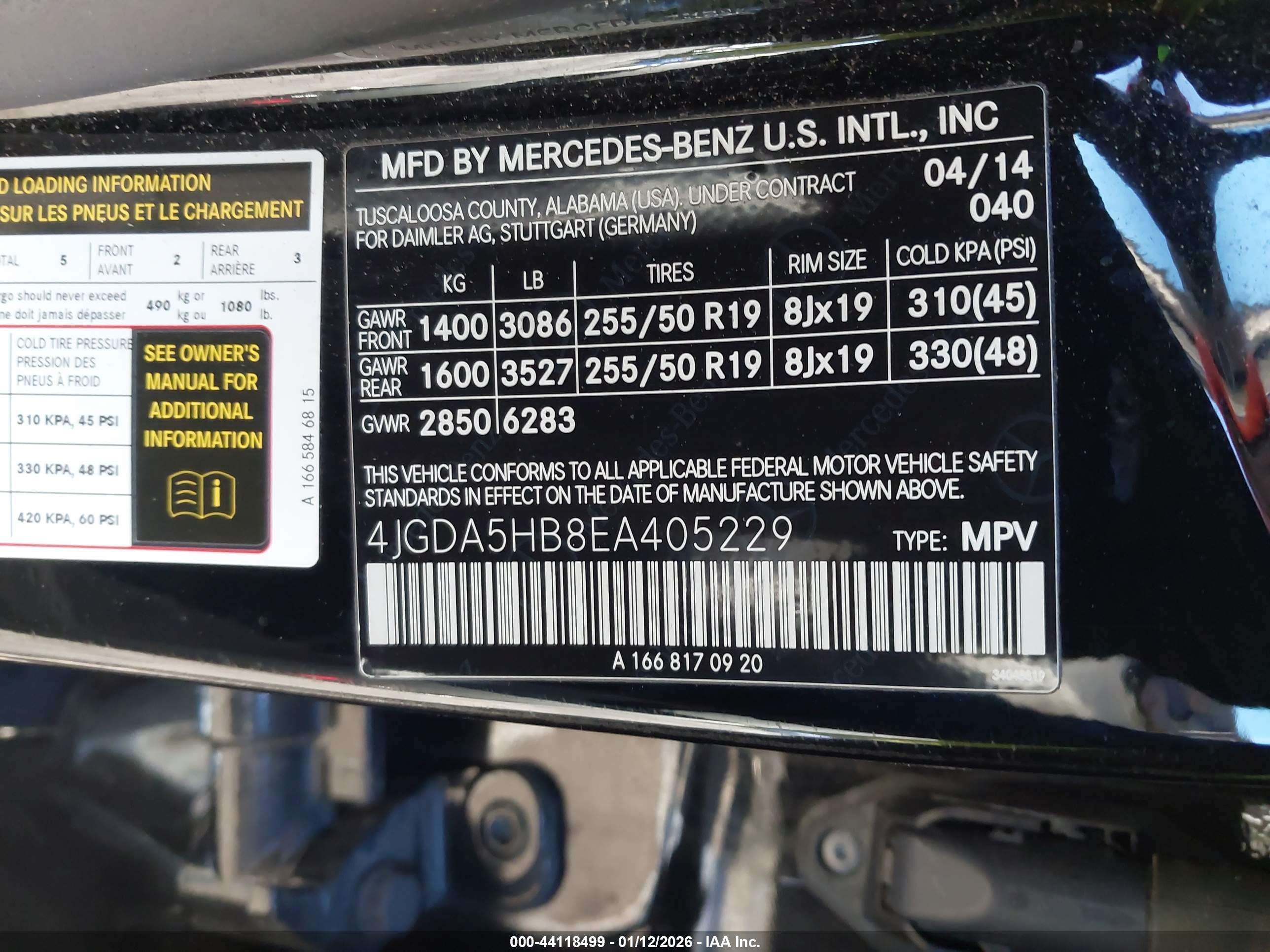 MERCEDES-BENZ ML image 9
