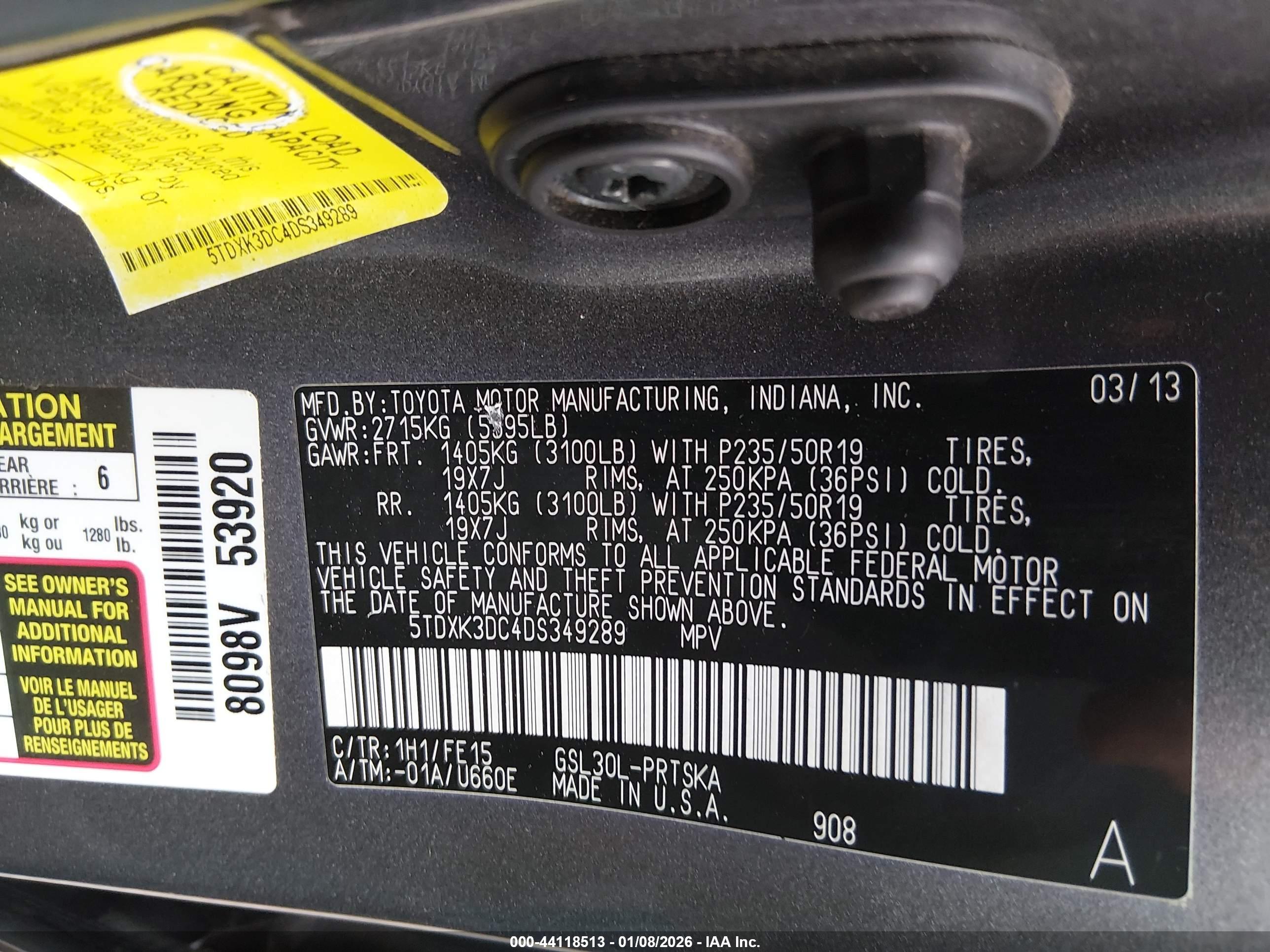 TOYOTA SIENNA image 9