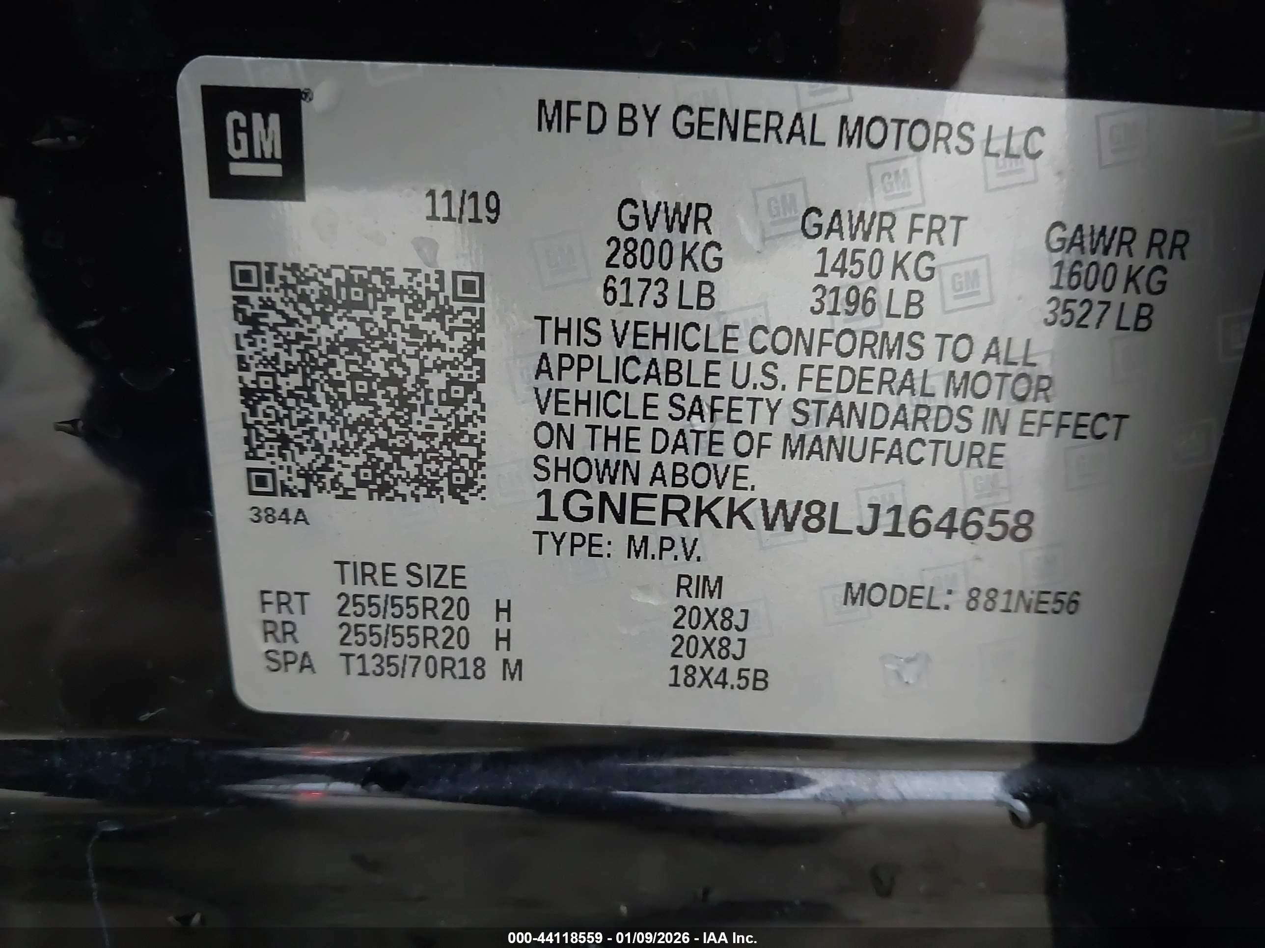 CHEVROLET TRAVERSE image 9