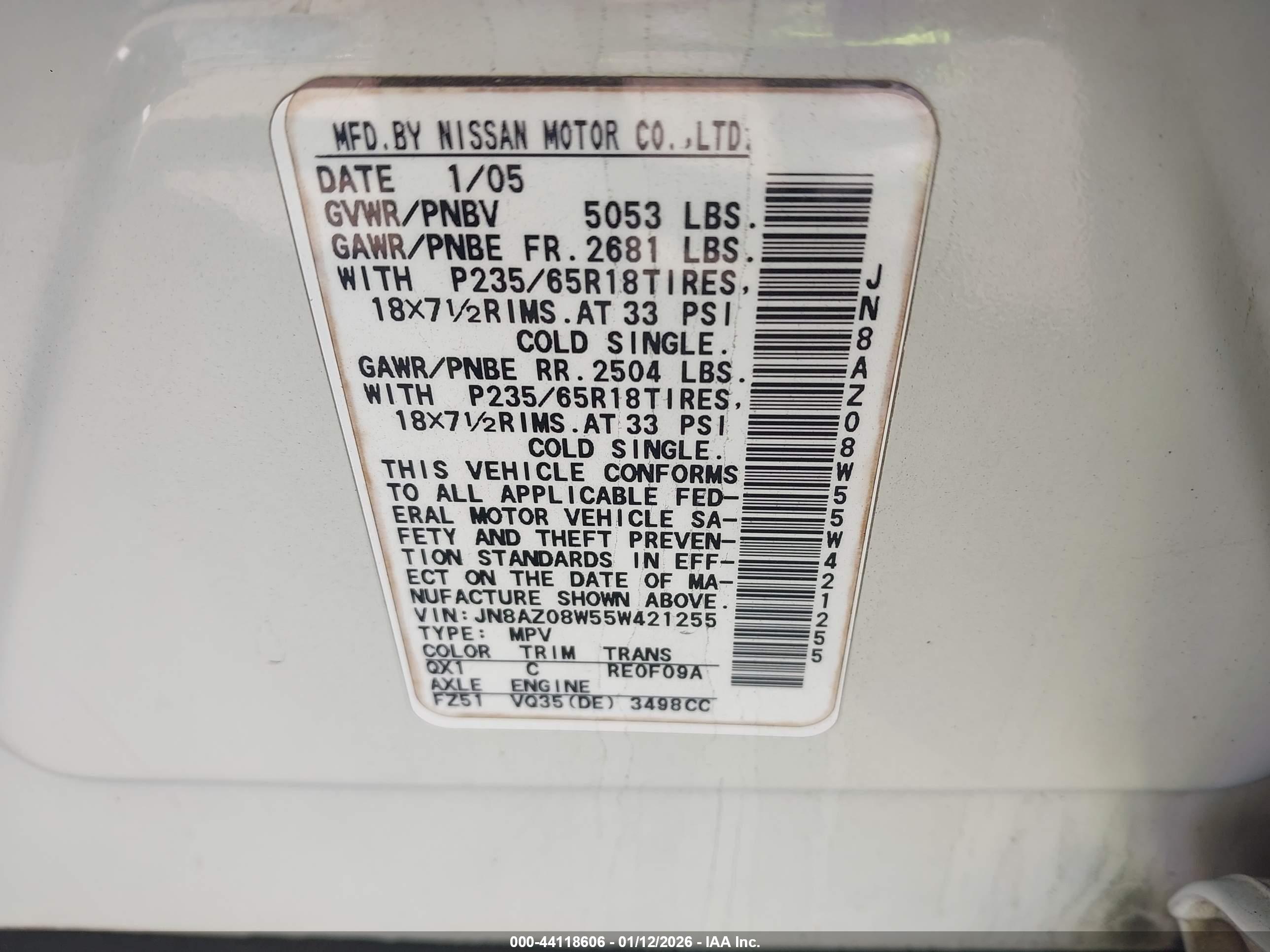 NISSAN MURANO image 9
