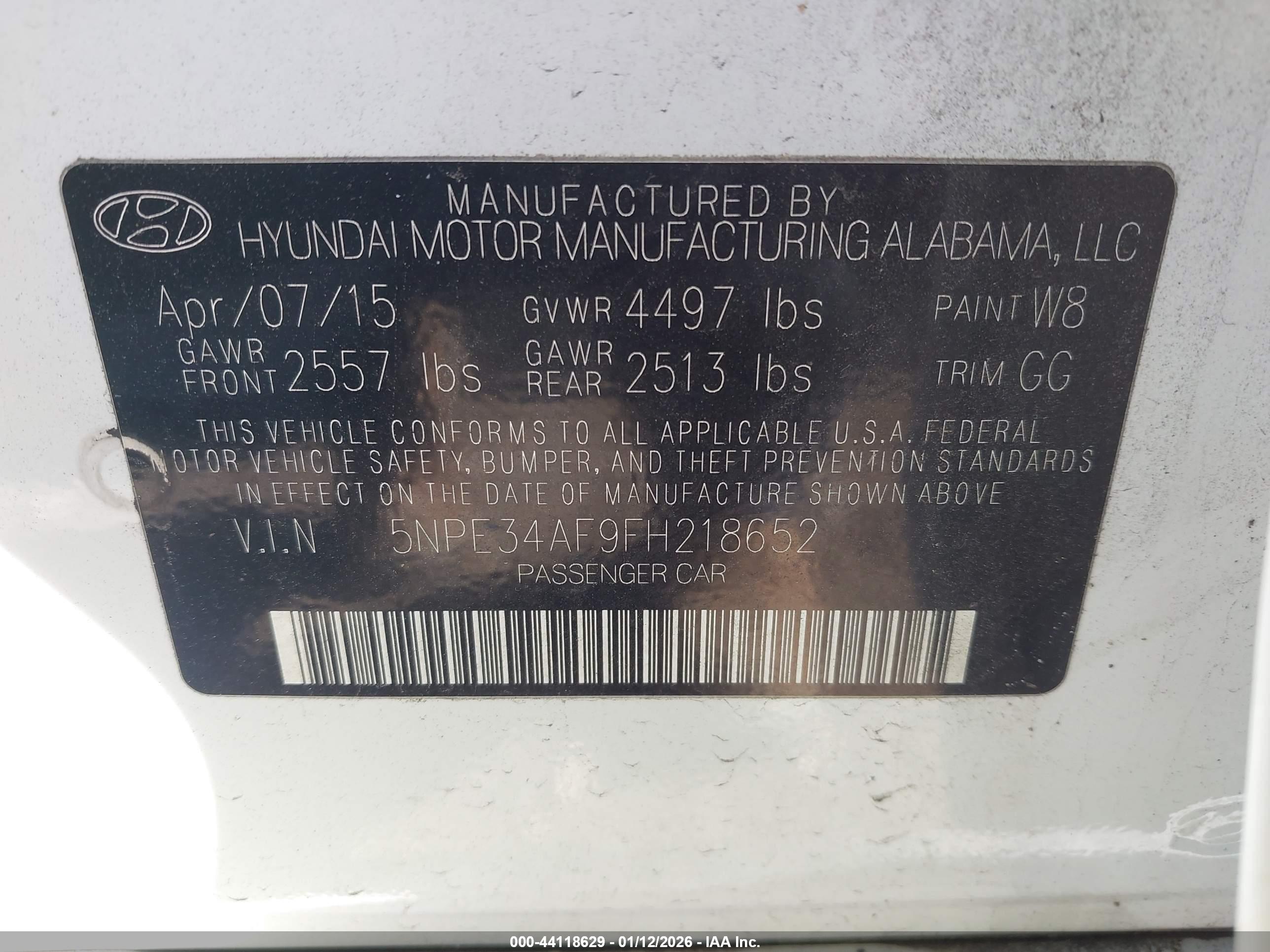 HYUNDAI SONATA image 9