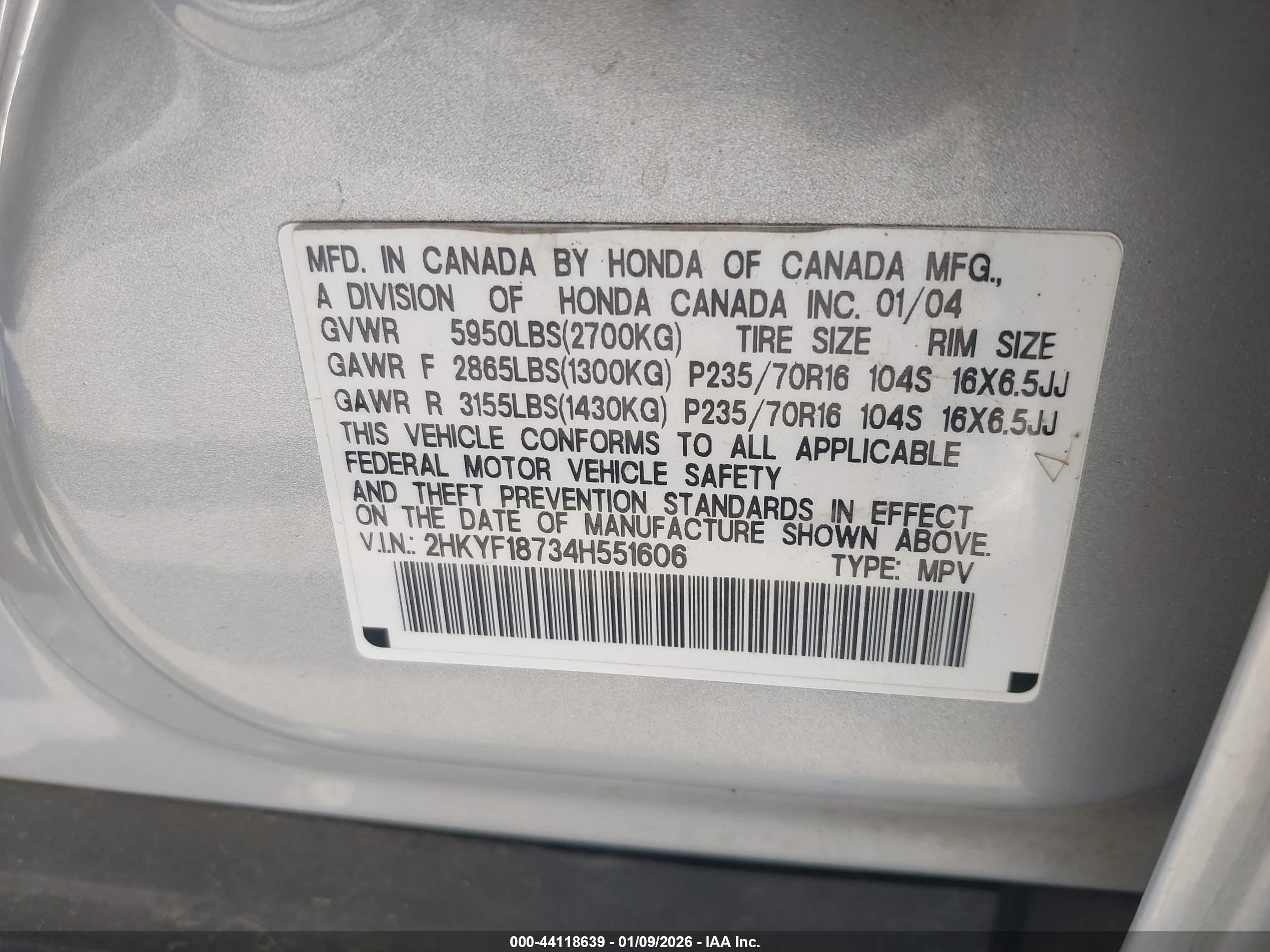 HONDA PILOT image 9