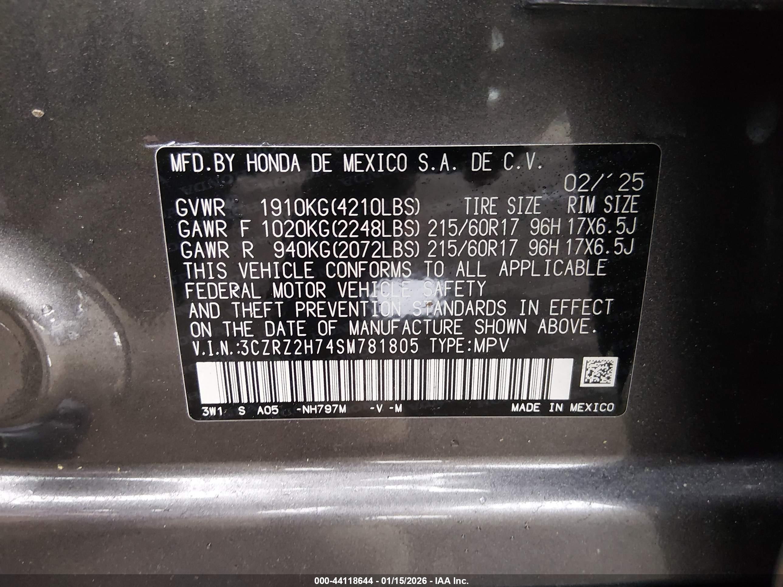 HONDA HR-V image 9