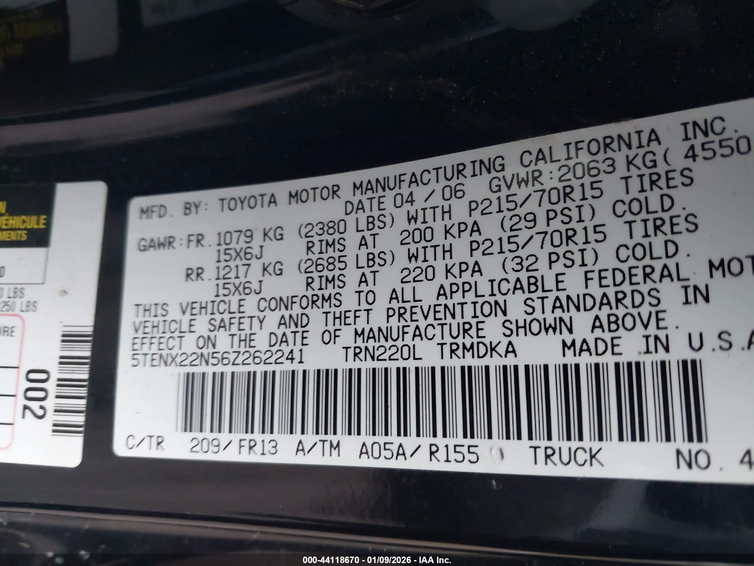 TOYOTA TACOMA image 9