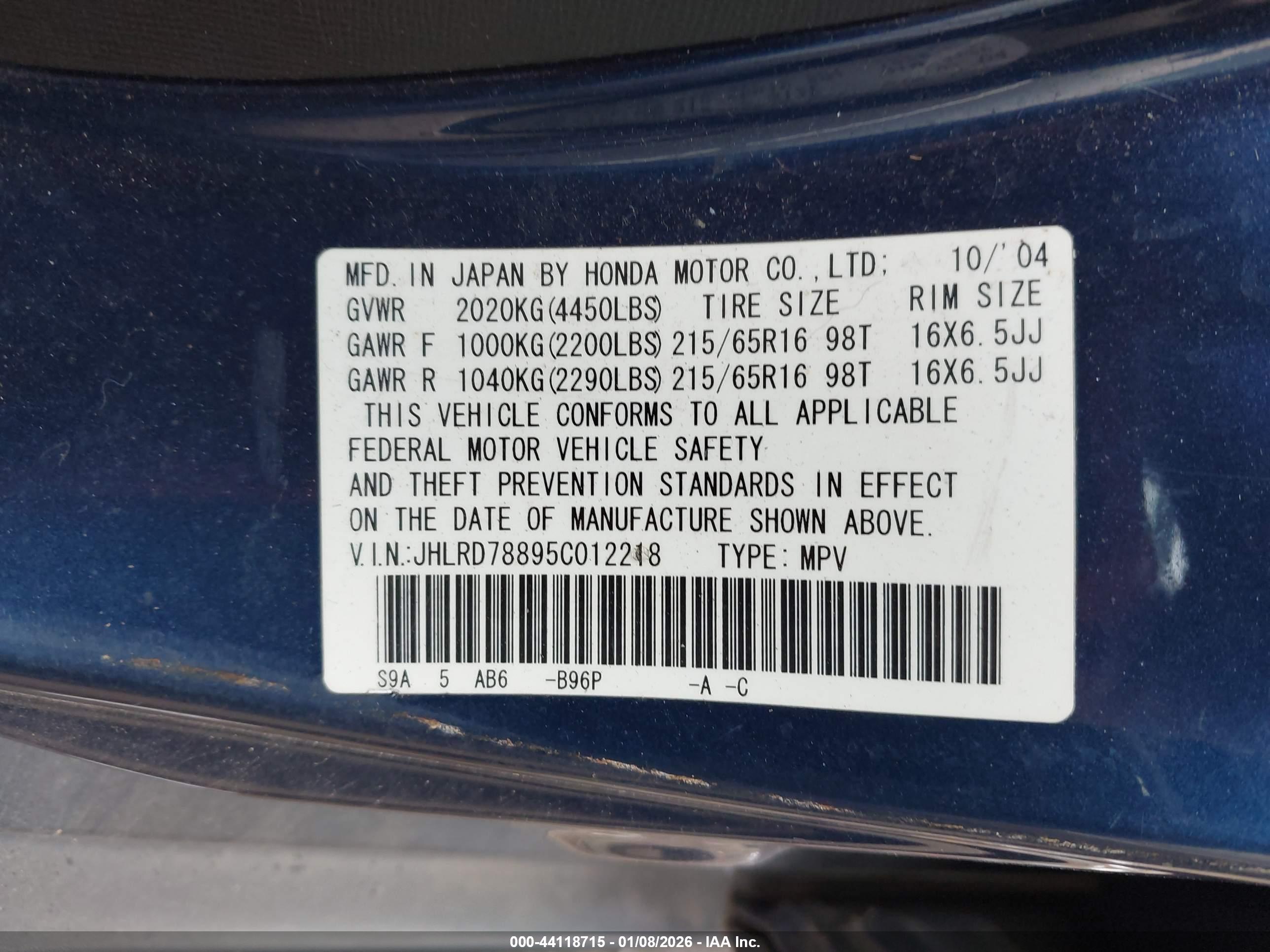 HONDA CR-V image 9