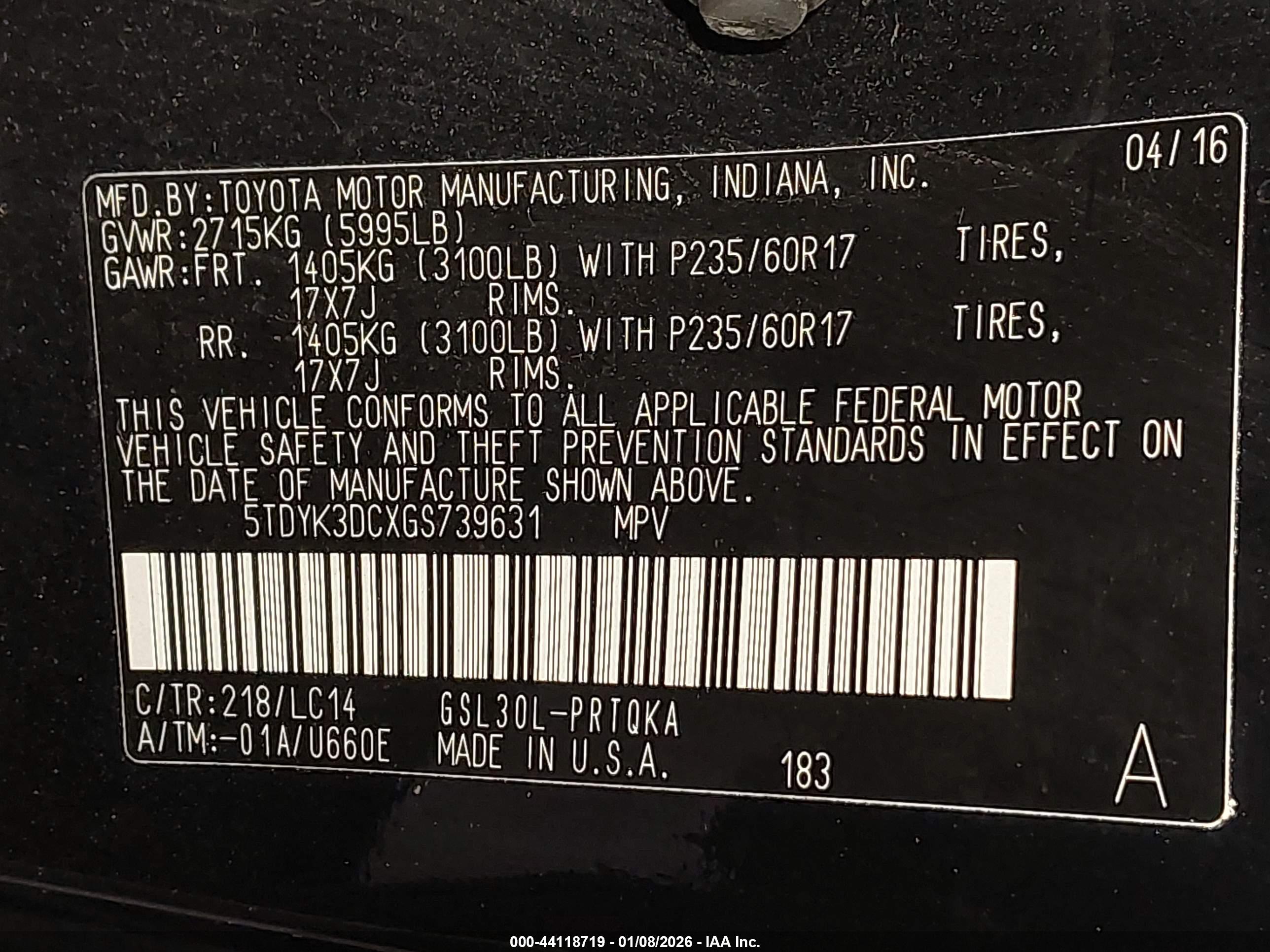 TOYOTA SIENNA image 9