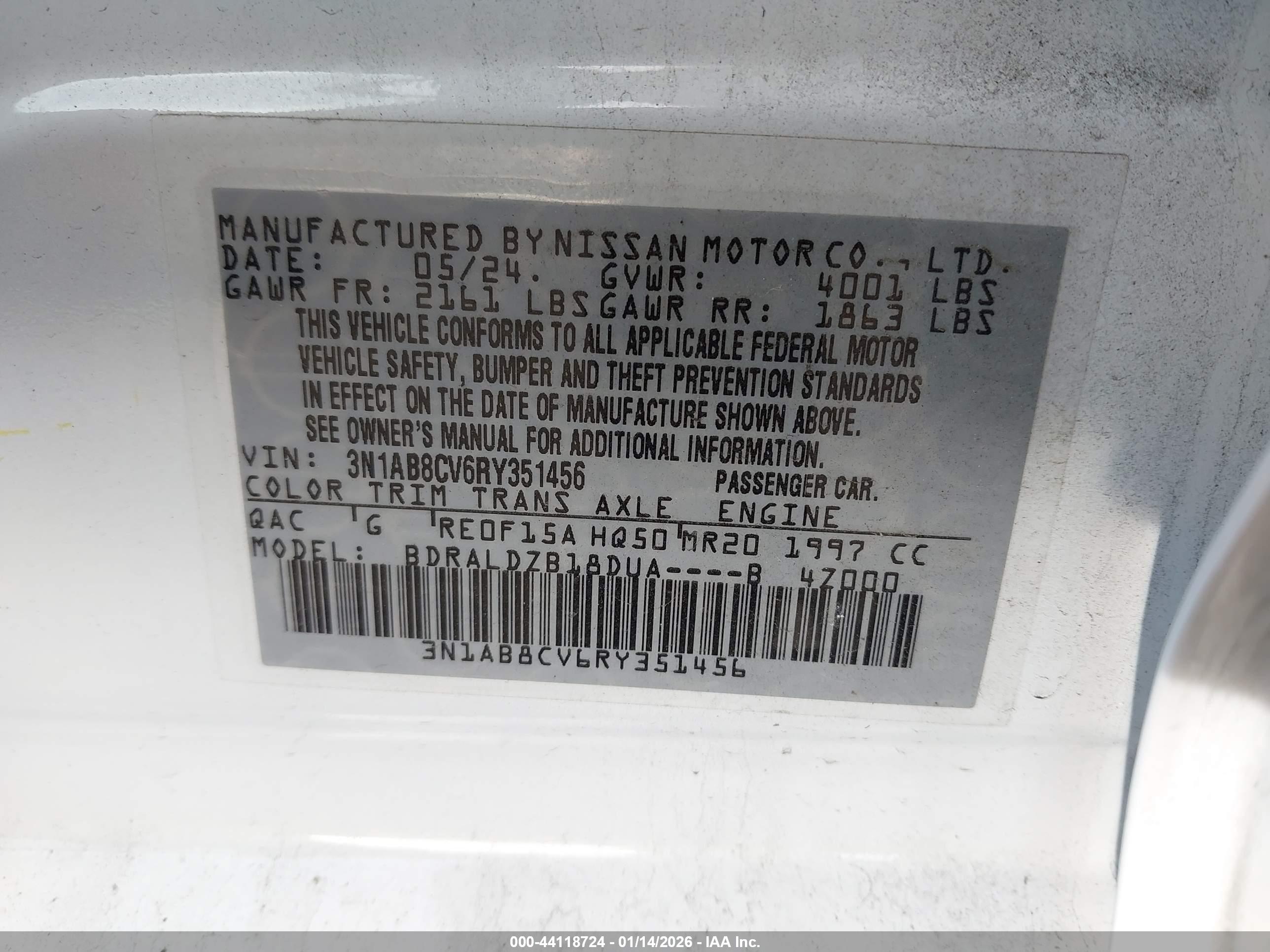 NISSAN SENTRA image 9