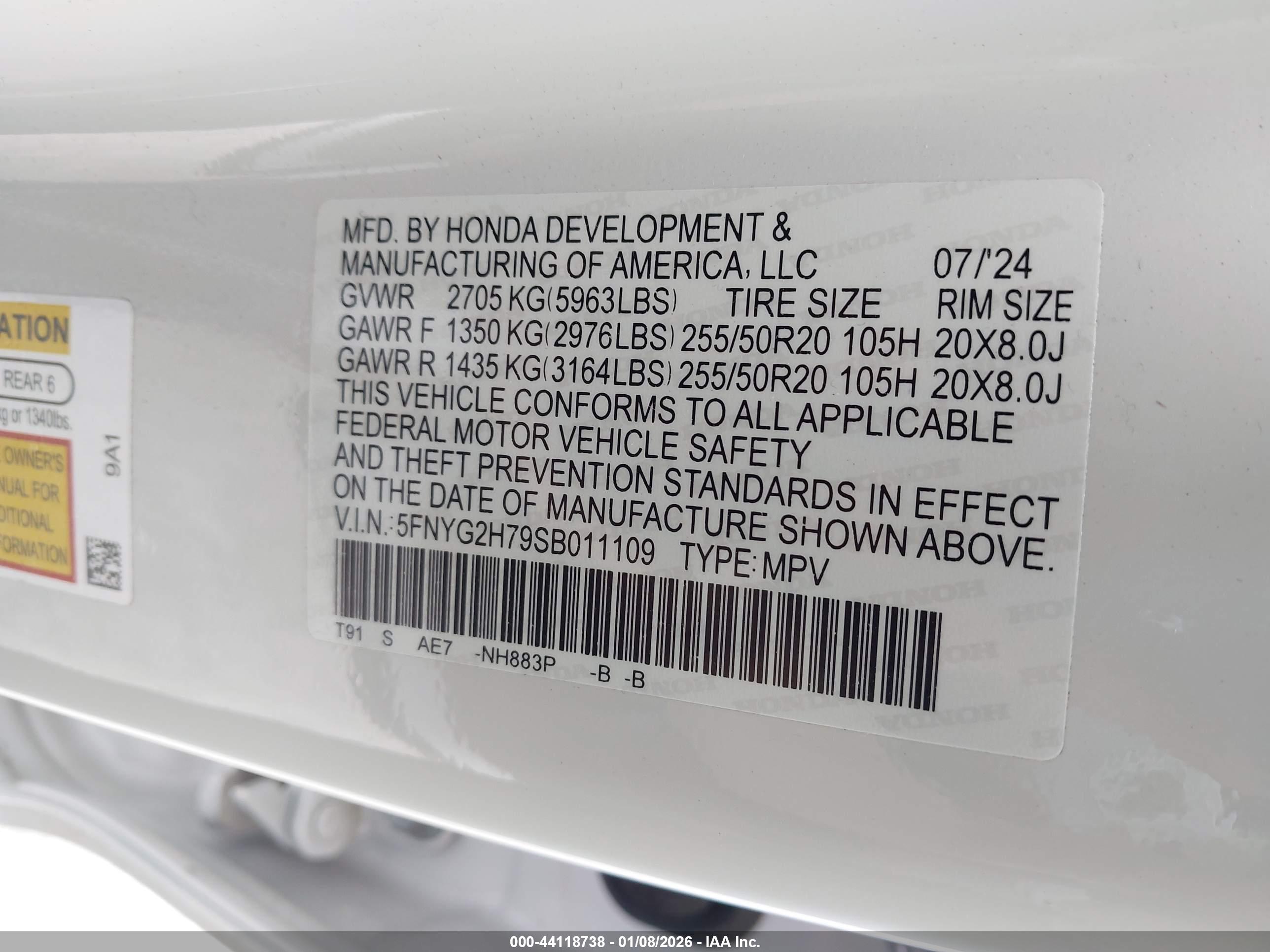 HONDA PILOT image 9