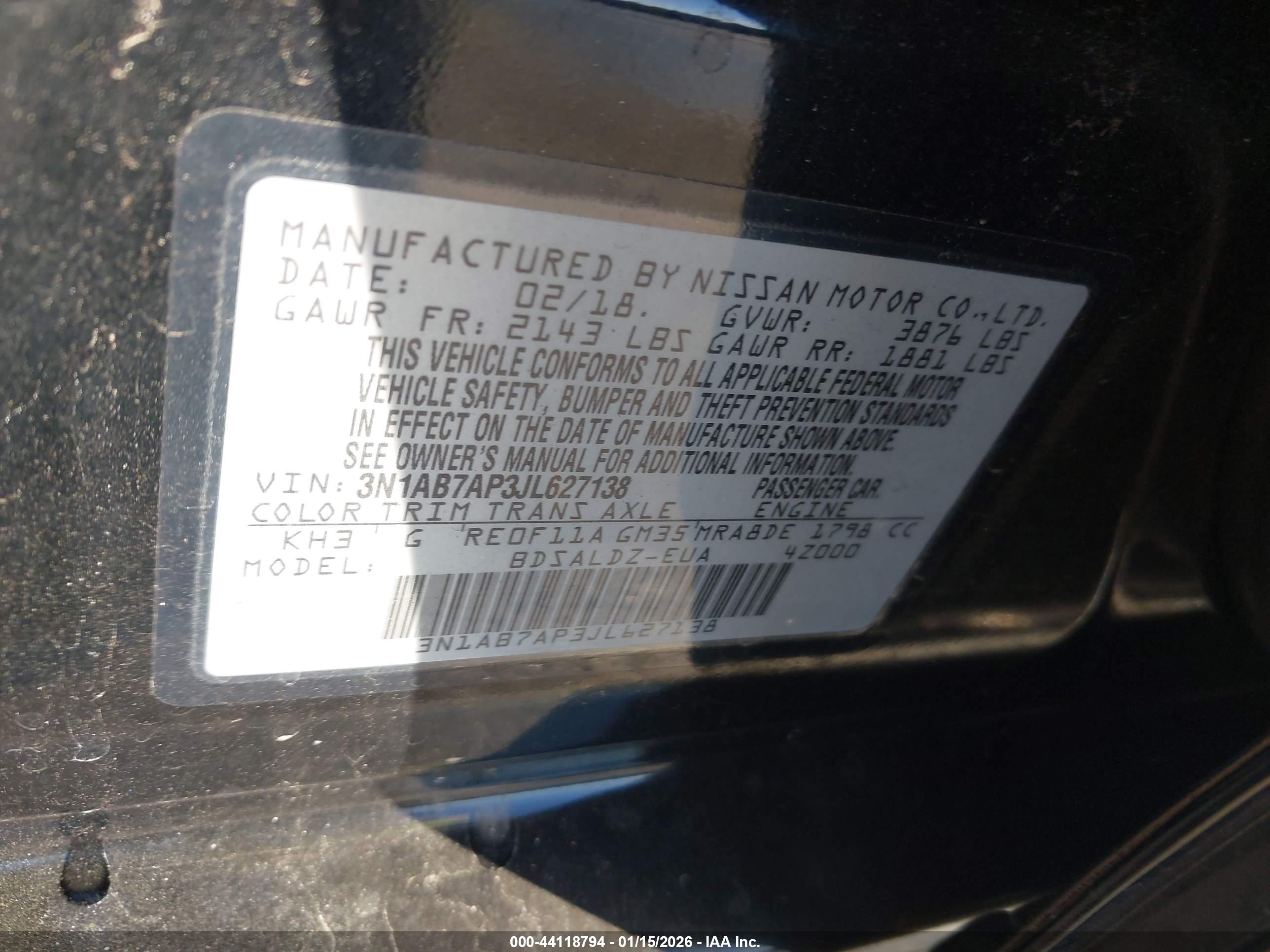 NISSAN SENTRA image 9