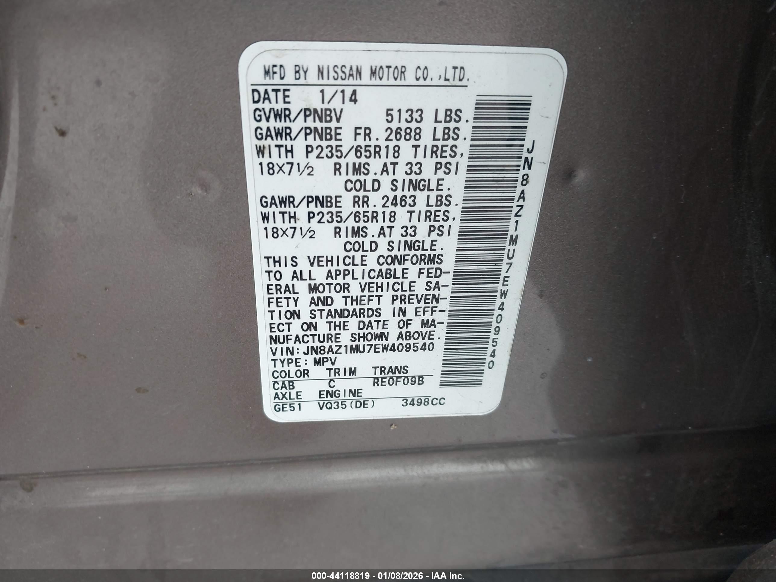 NISSAN MURANO image 9