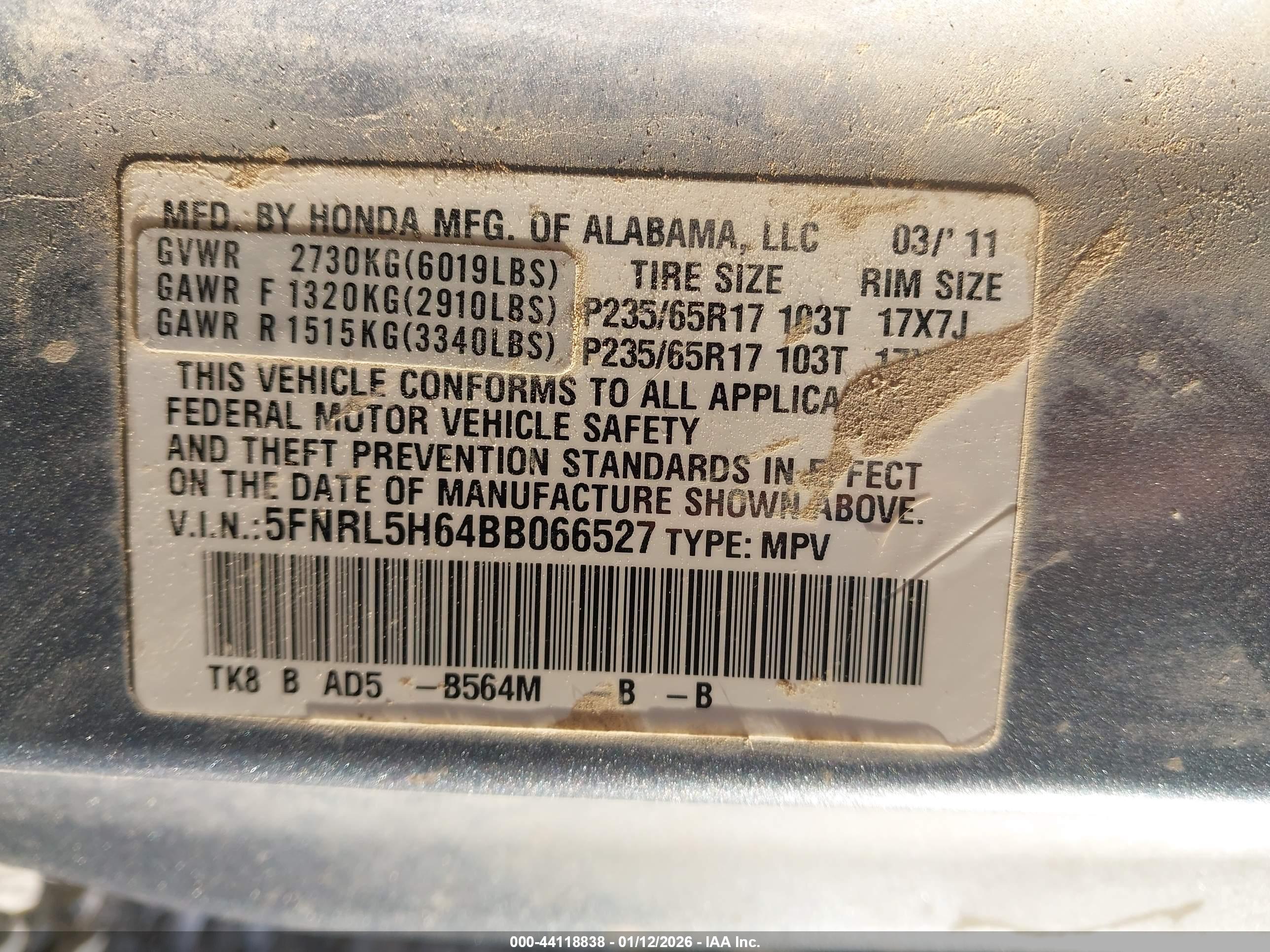 HONDA ODYSSEY image 9