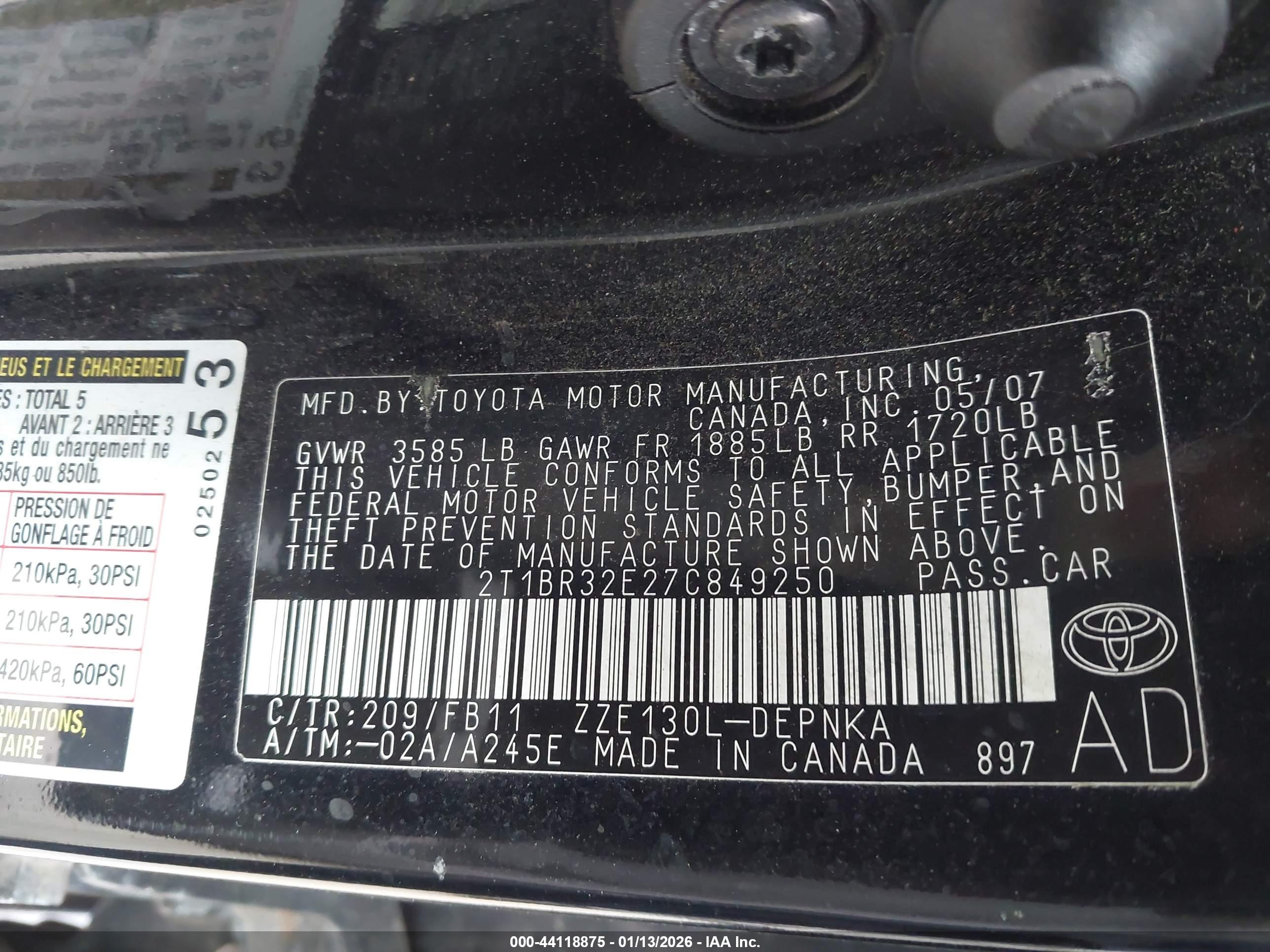 TOYOTA COROLLA image 9
