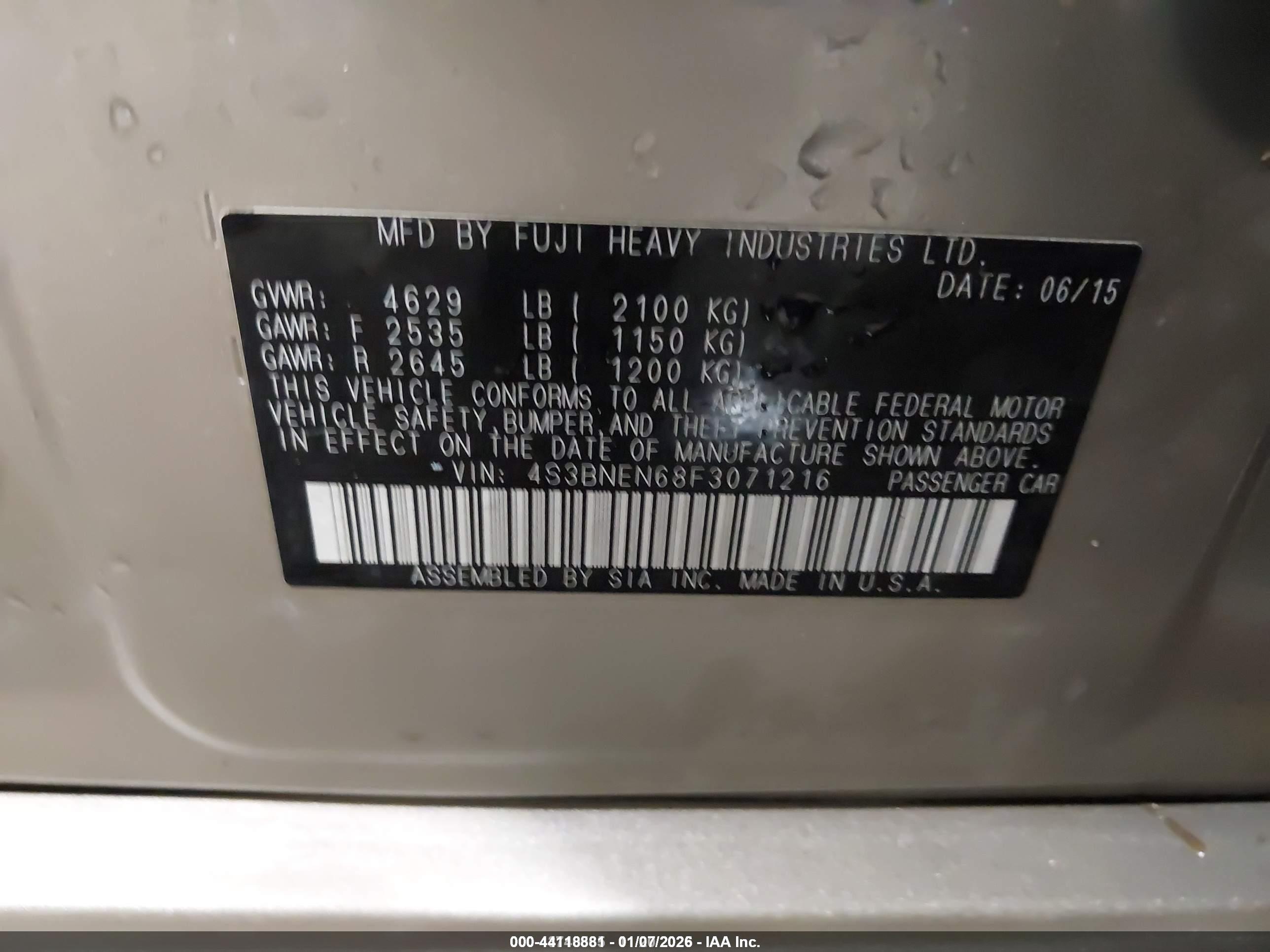 SUBARU LEGACY image 9