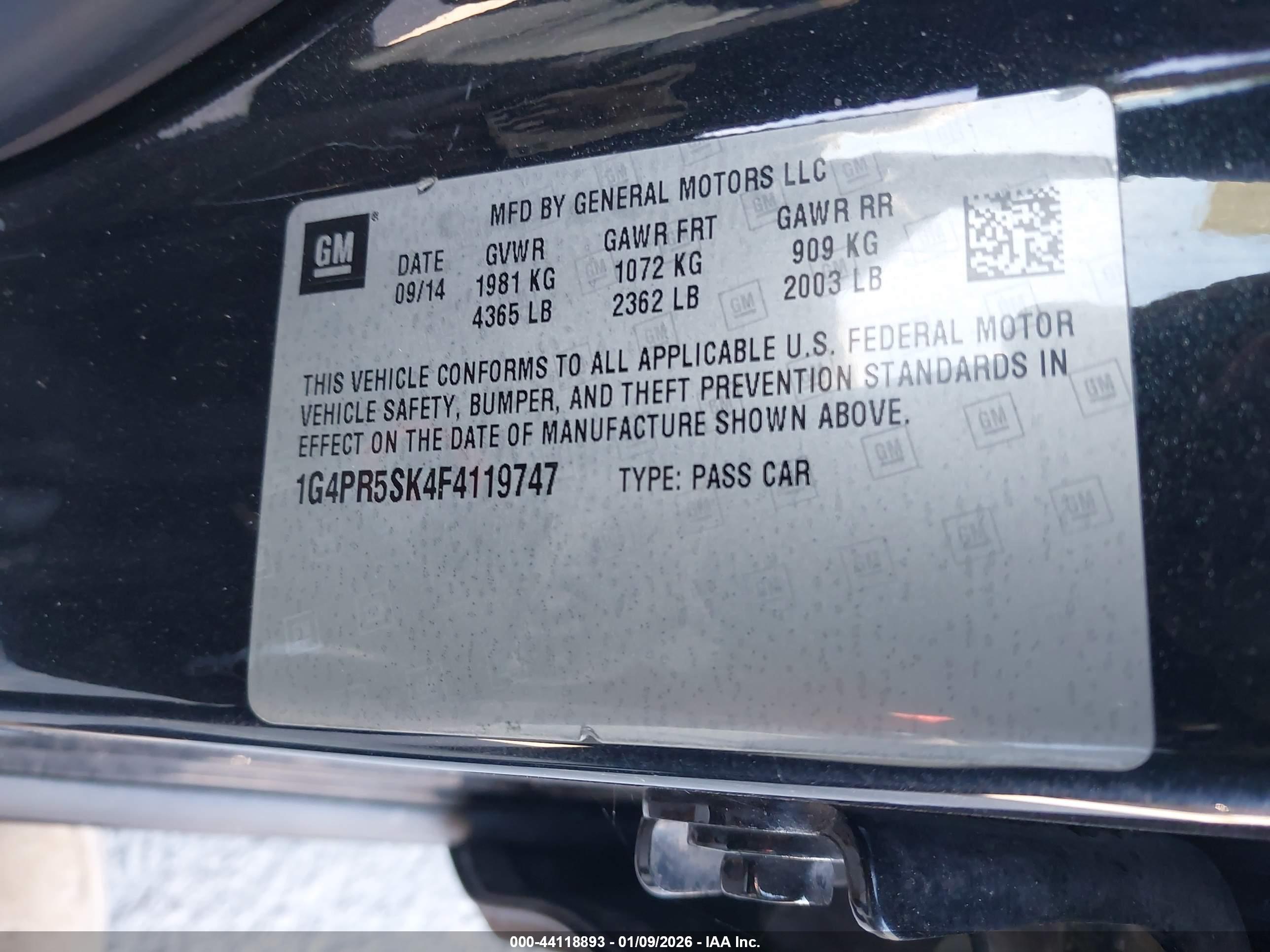 BUICK VERANO image 9