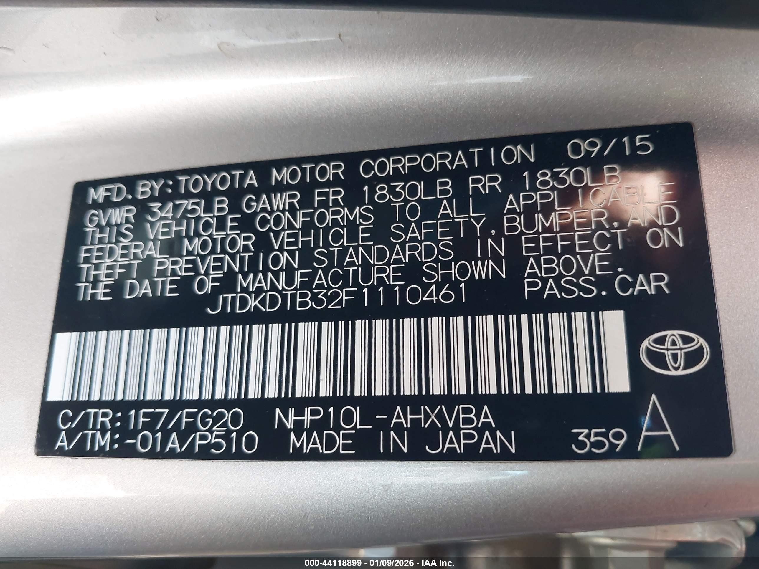 TOYOTA PRIUS image 9