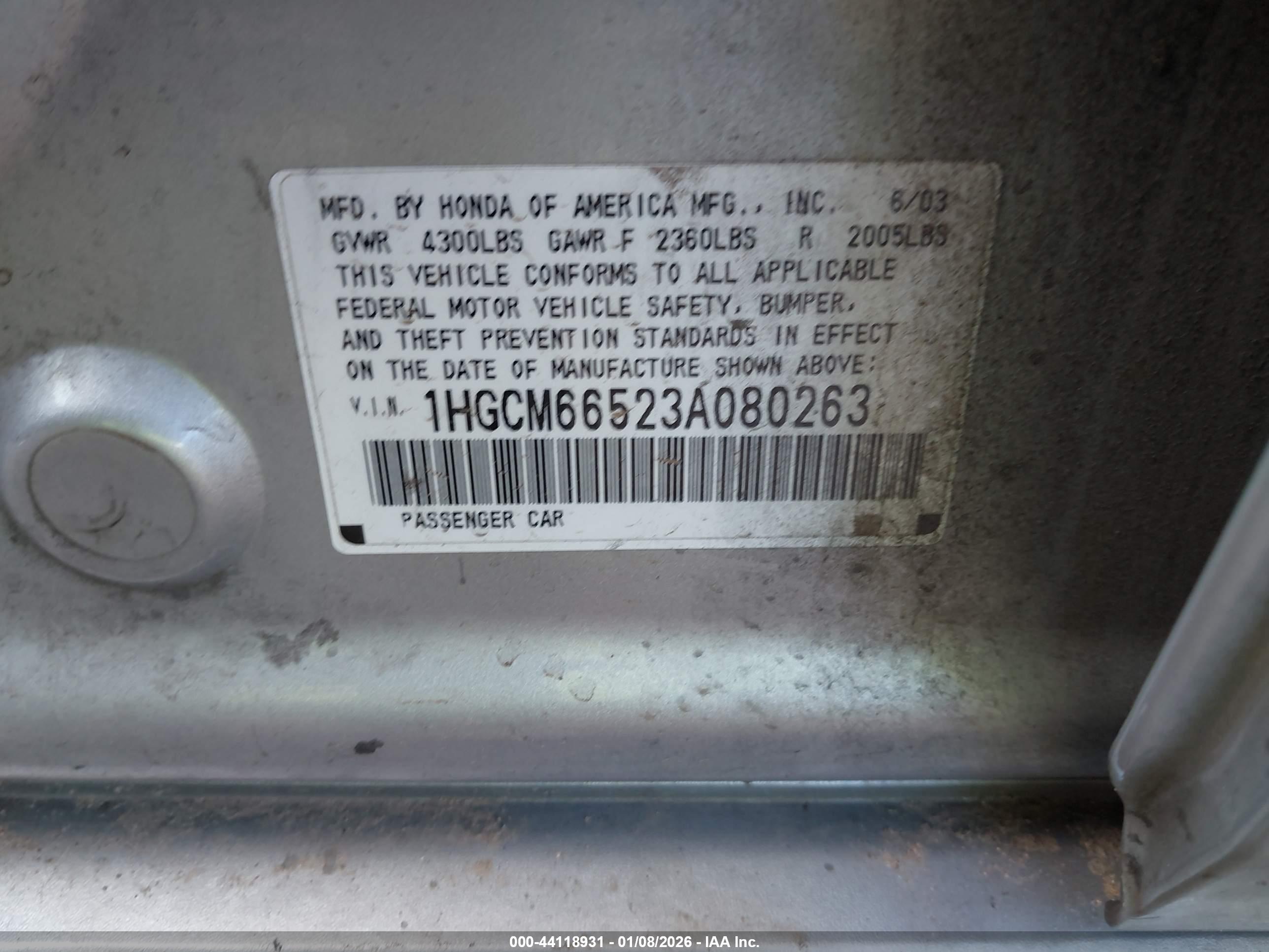 HONDA ACCORD image 9