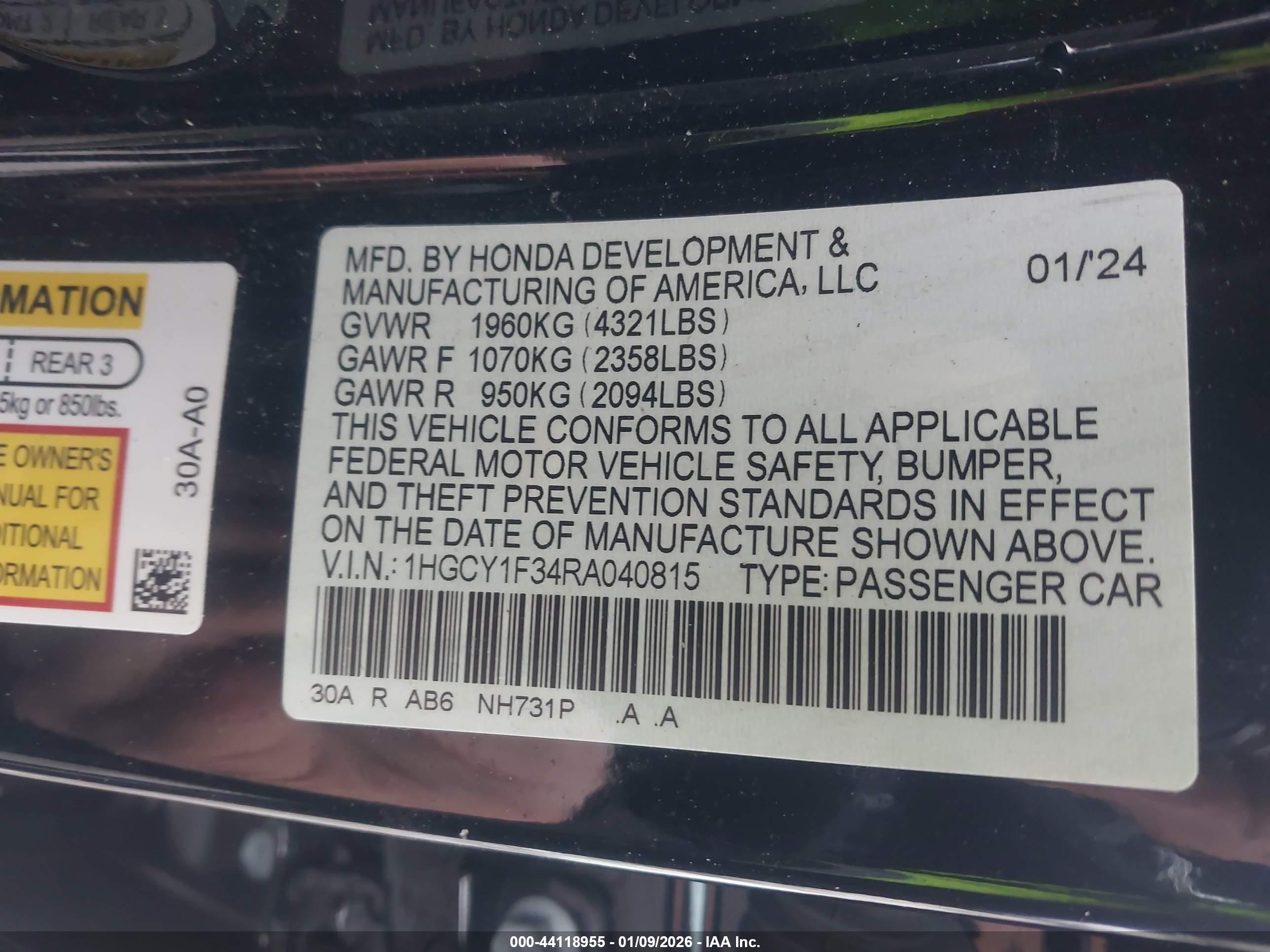 HONDA ACCORD image 9