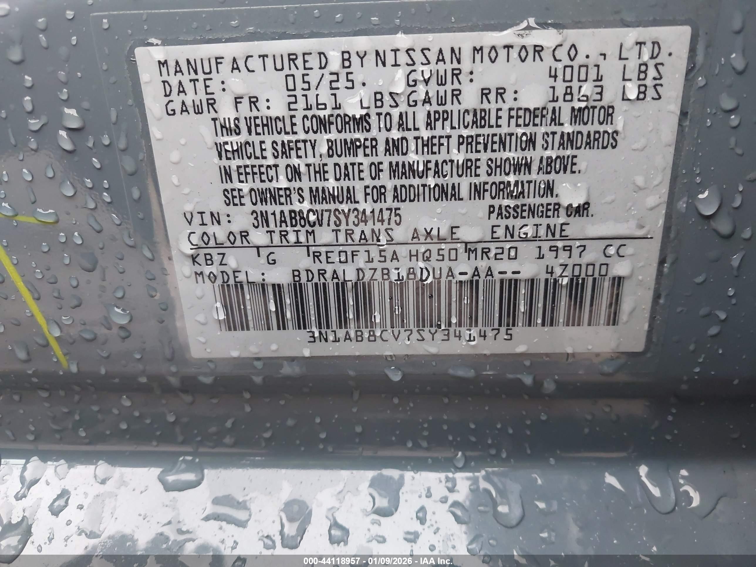 NISSAN SENTRA image 9