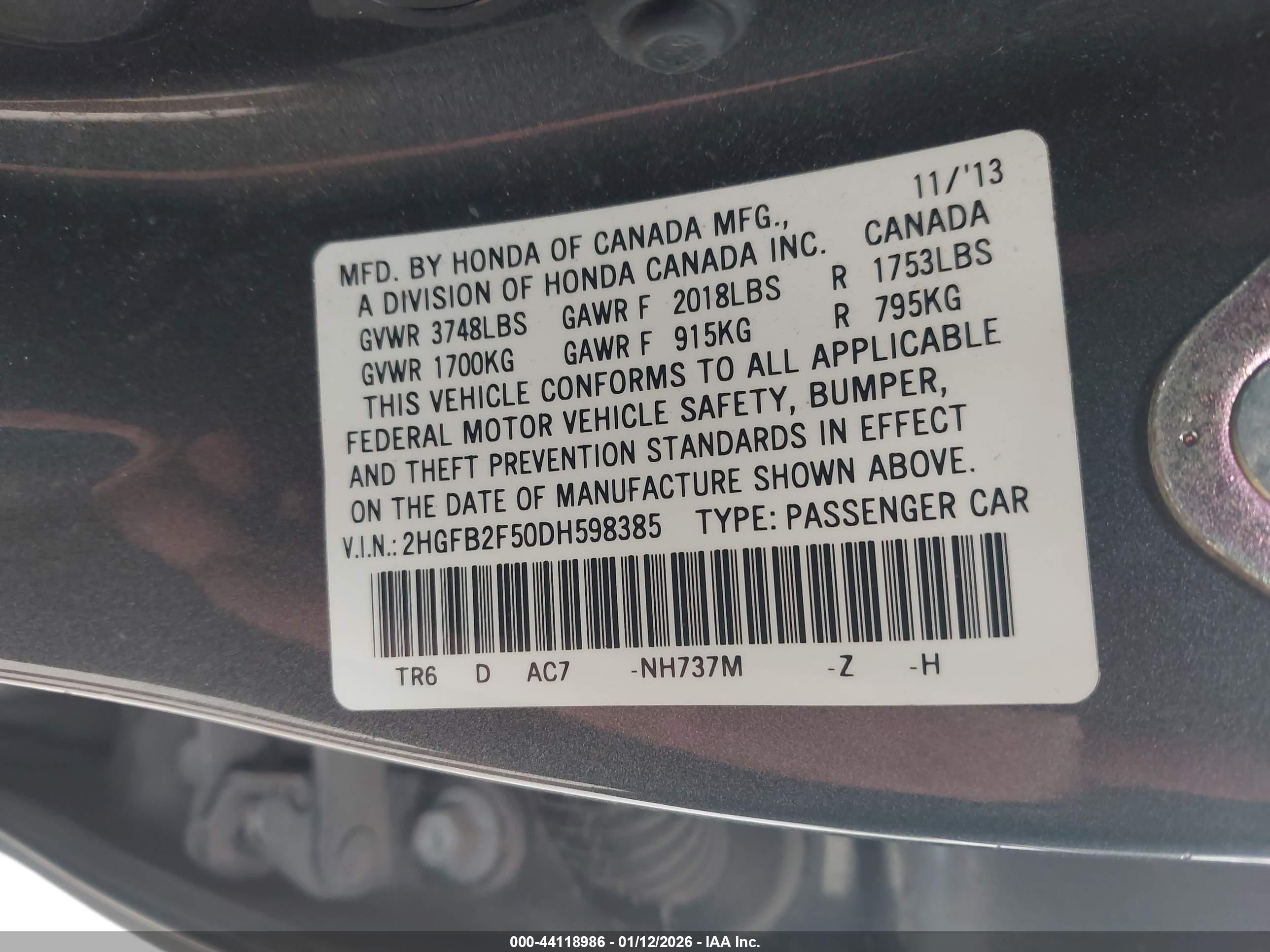 HONDA CIVIC image 9