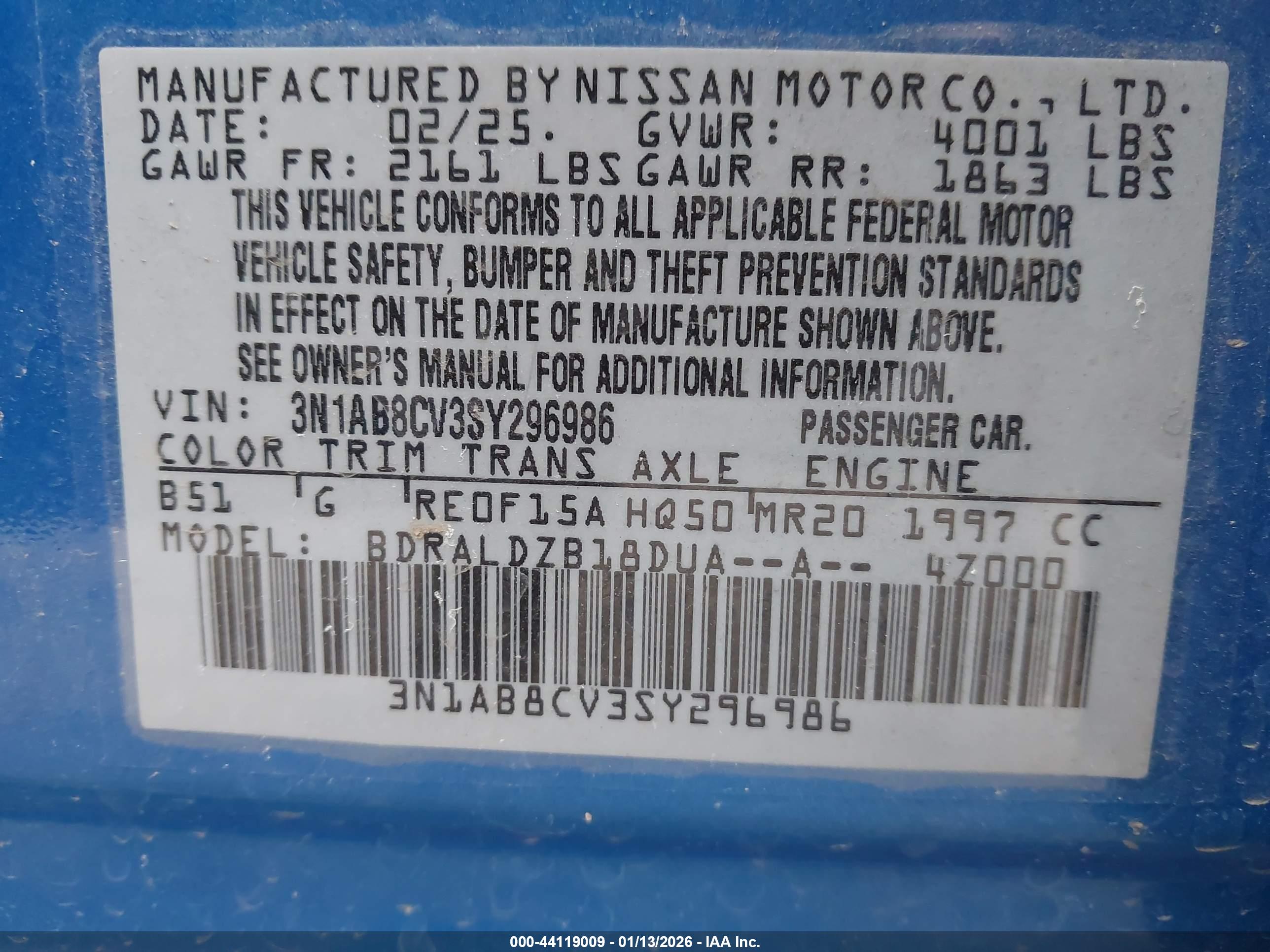 NISSAN SENTRA image 9