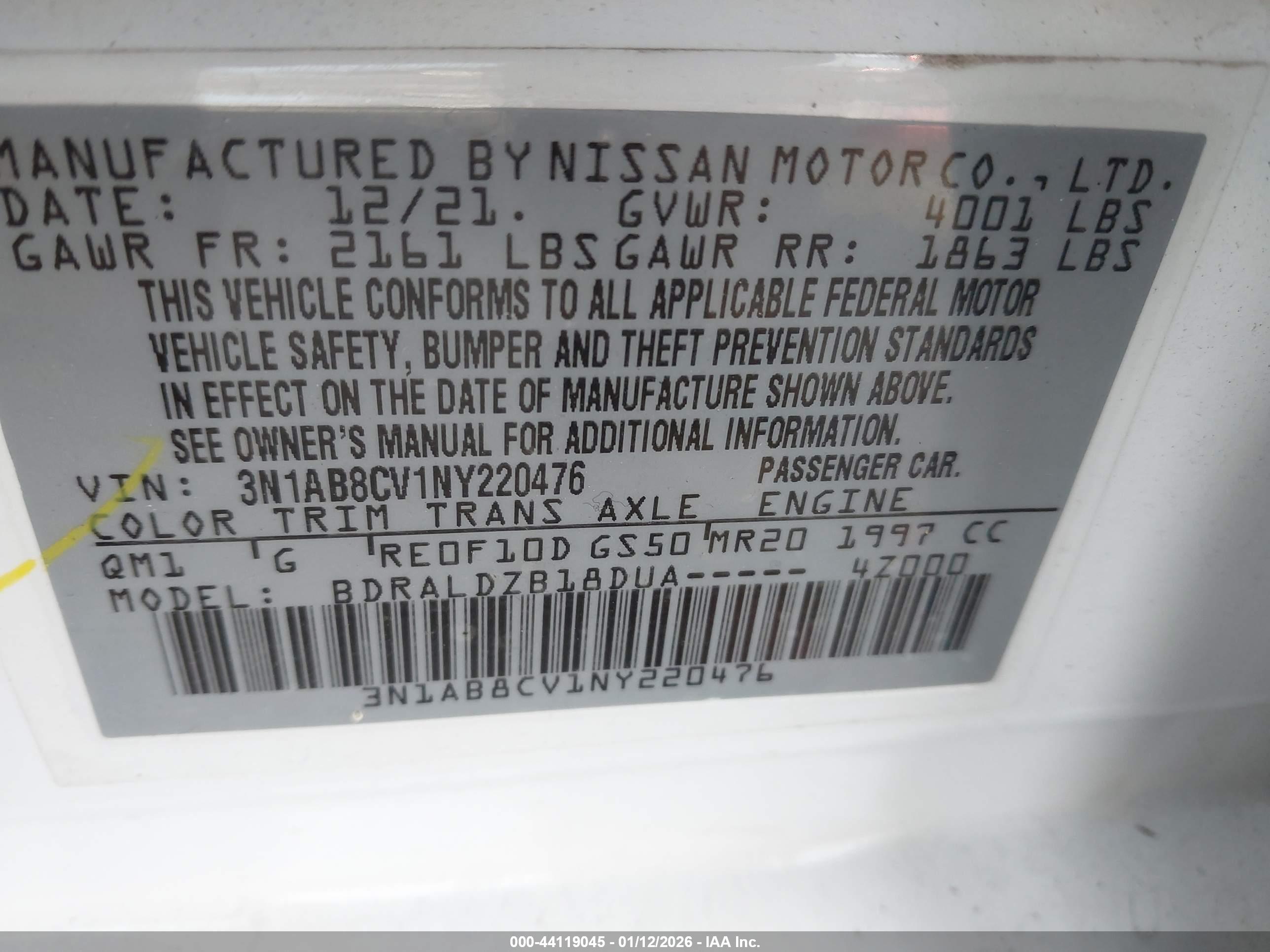 NISSAN SENTRA image 9