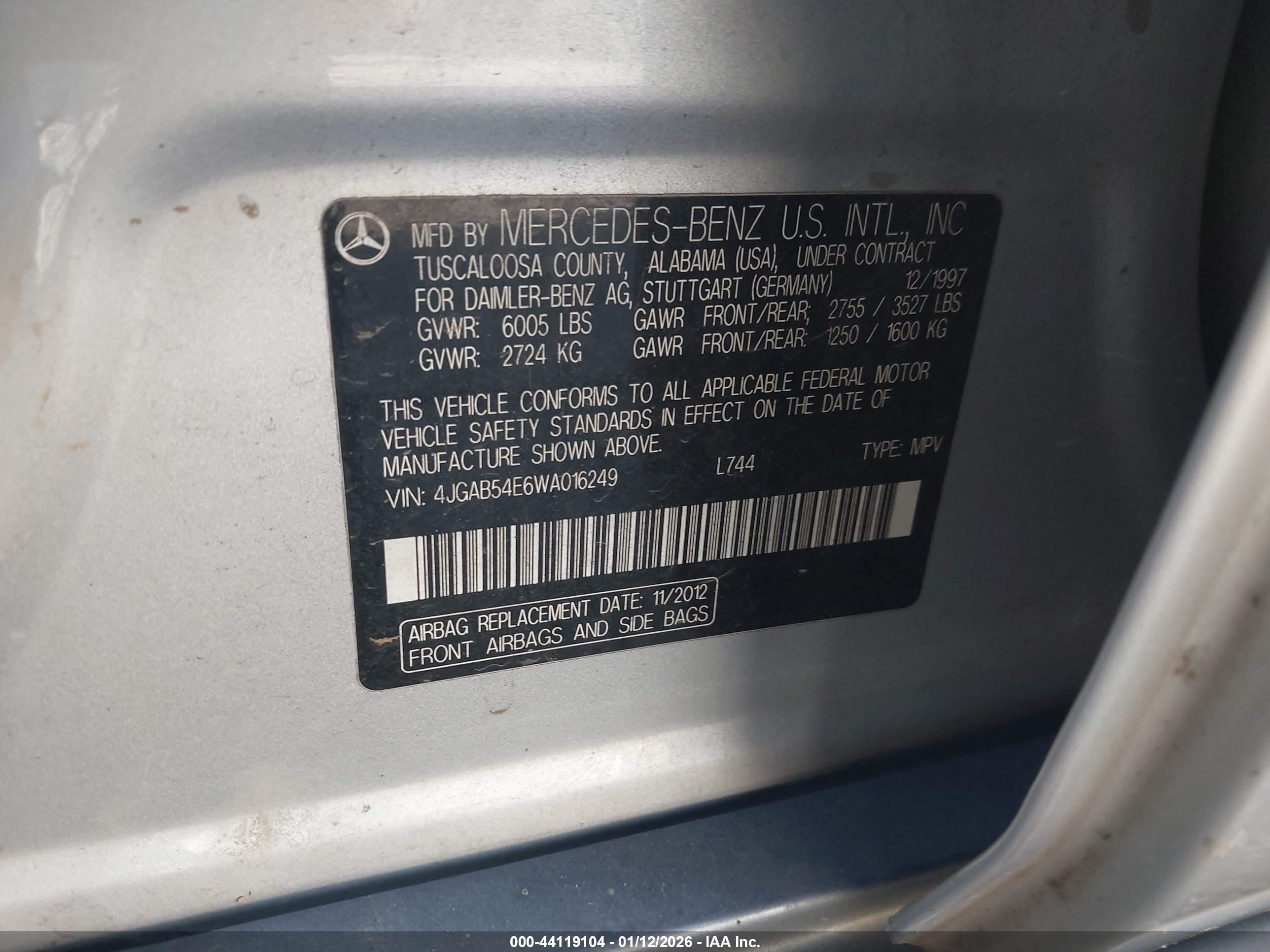 MERCEDES-BENZ ML image 9