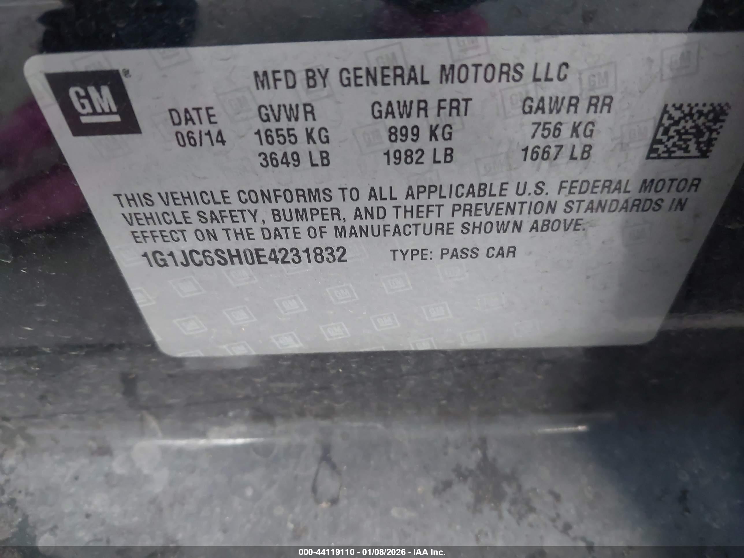 CHEVROLET SONIC image 9