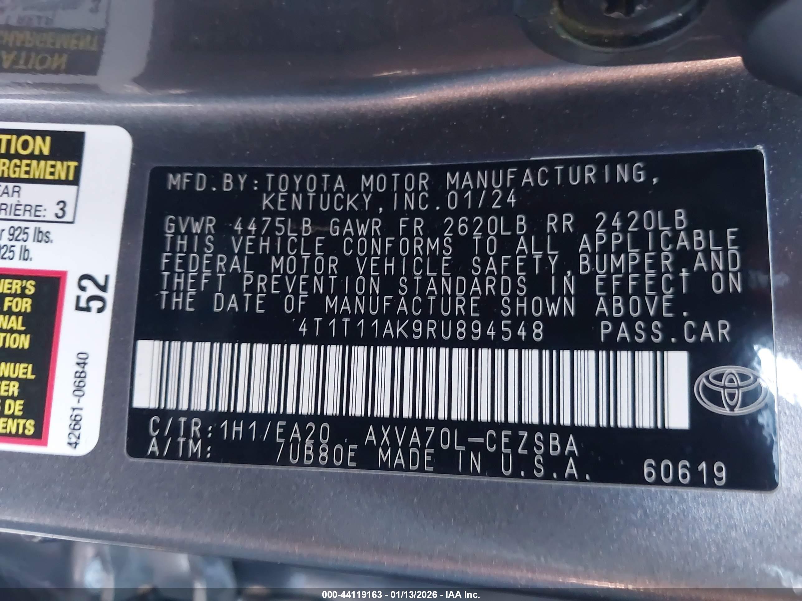 TOYOTA CAMRY image 9