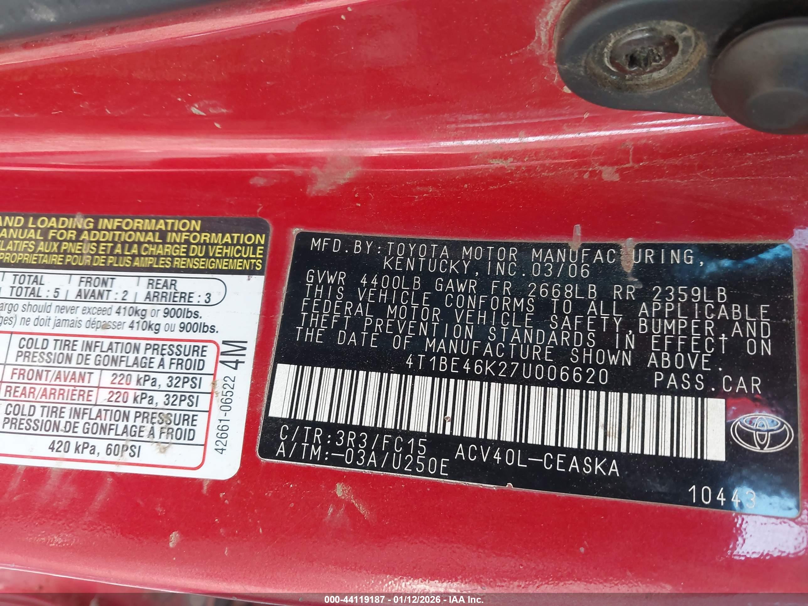 TOYOTA CAMRY image 9