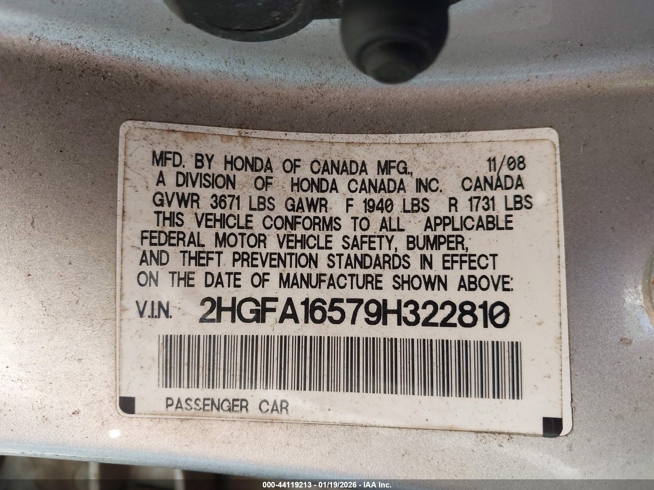 HONDA CIVIC image 9