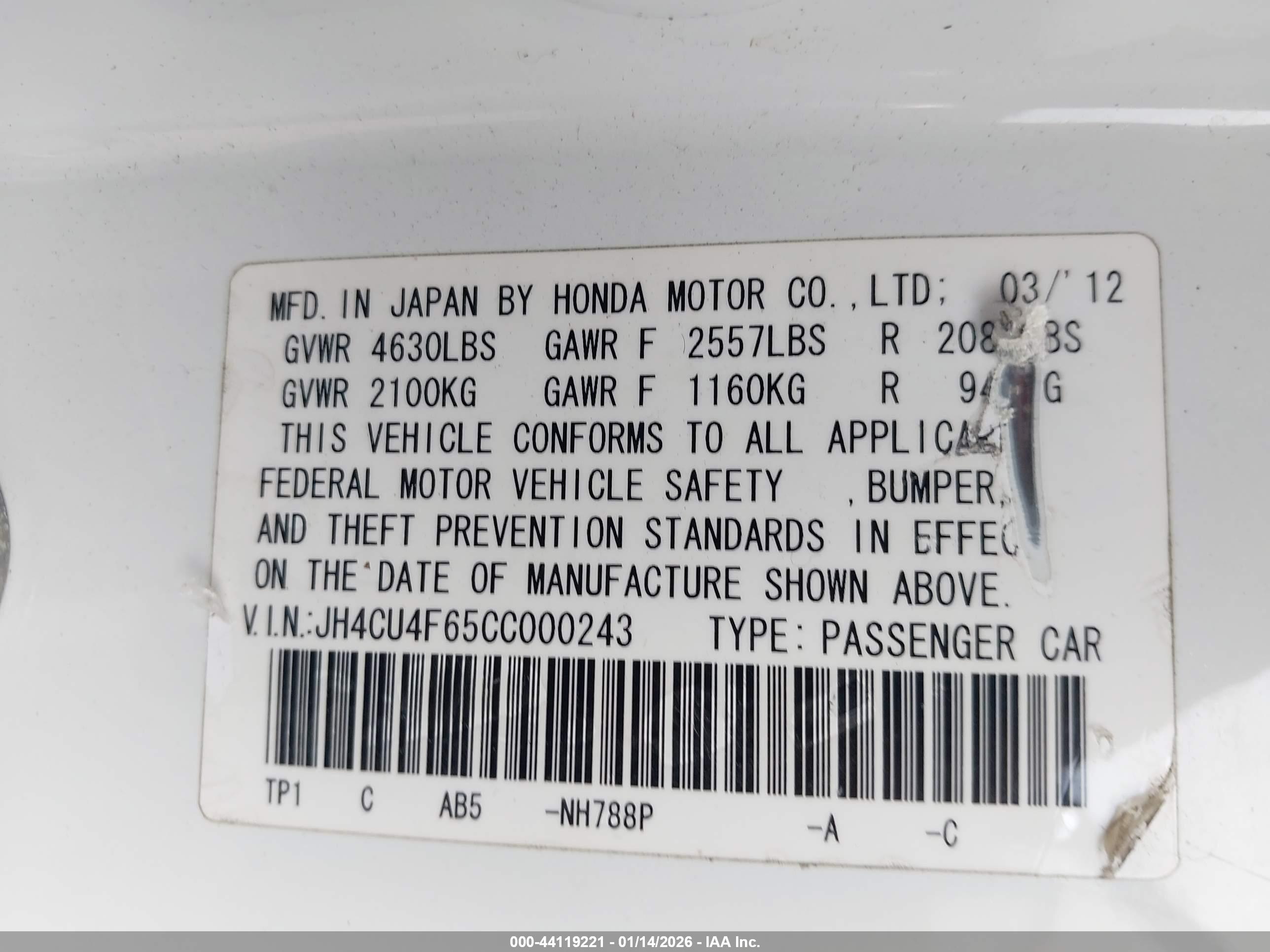 ACURA TSX image 9